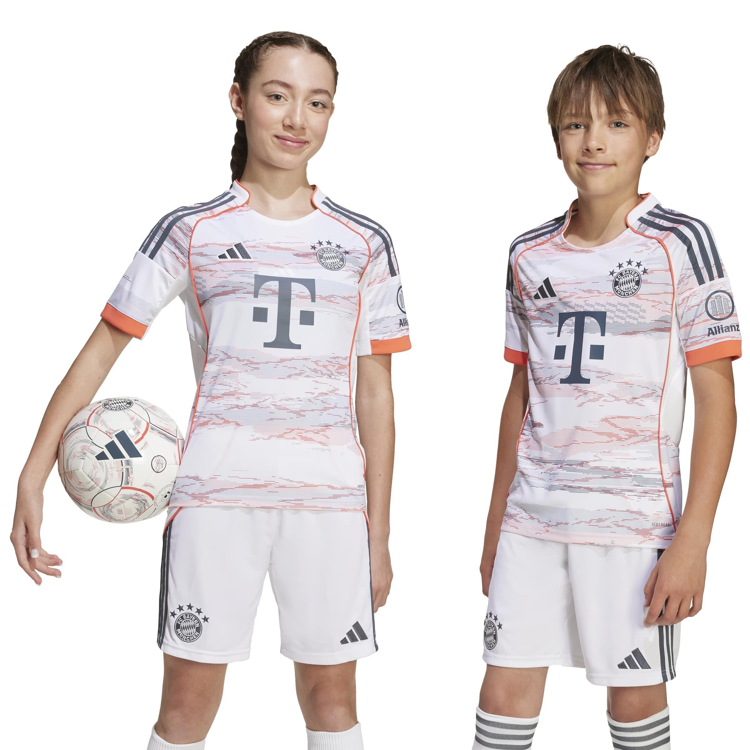 Kids Unisex FC Bayern 25/26 Away Jersey, White, A701_ONE, large image number 8