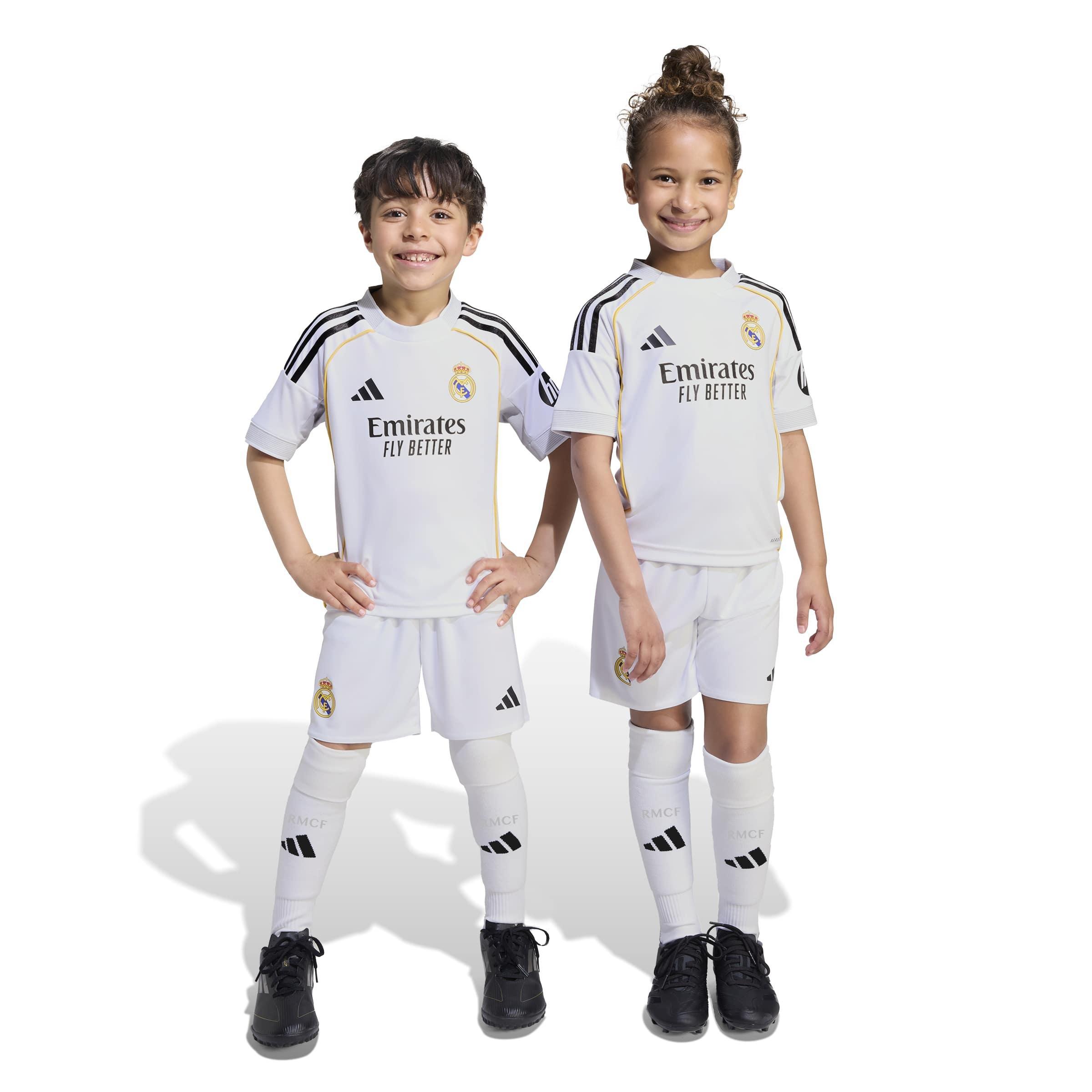 Kids Unisex Real Madrid 25/26 Home Mini Kit, White, A701_ONE, large image number 7