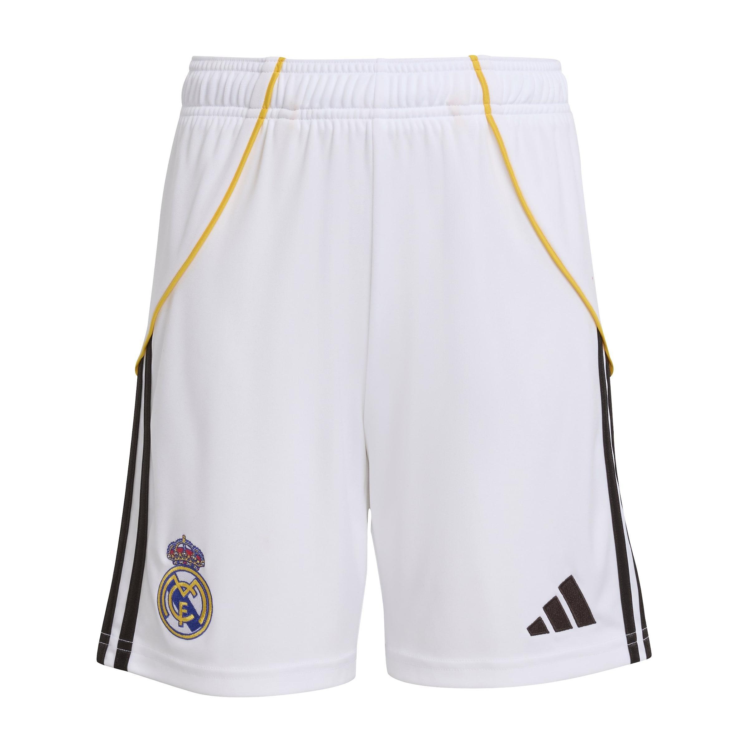 Kids Unisex Real Madrid 25/26 Home Shorts, White, , large image number 0