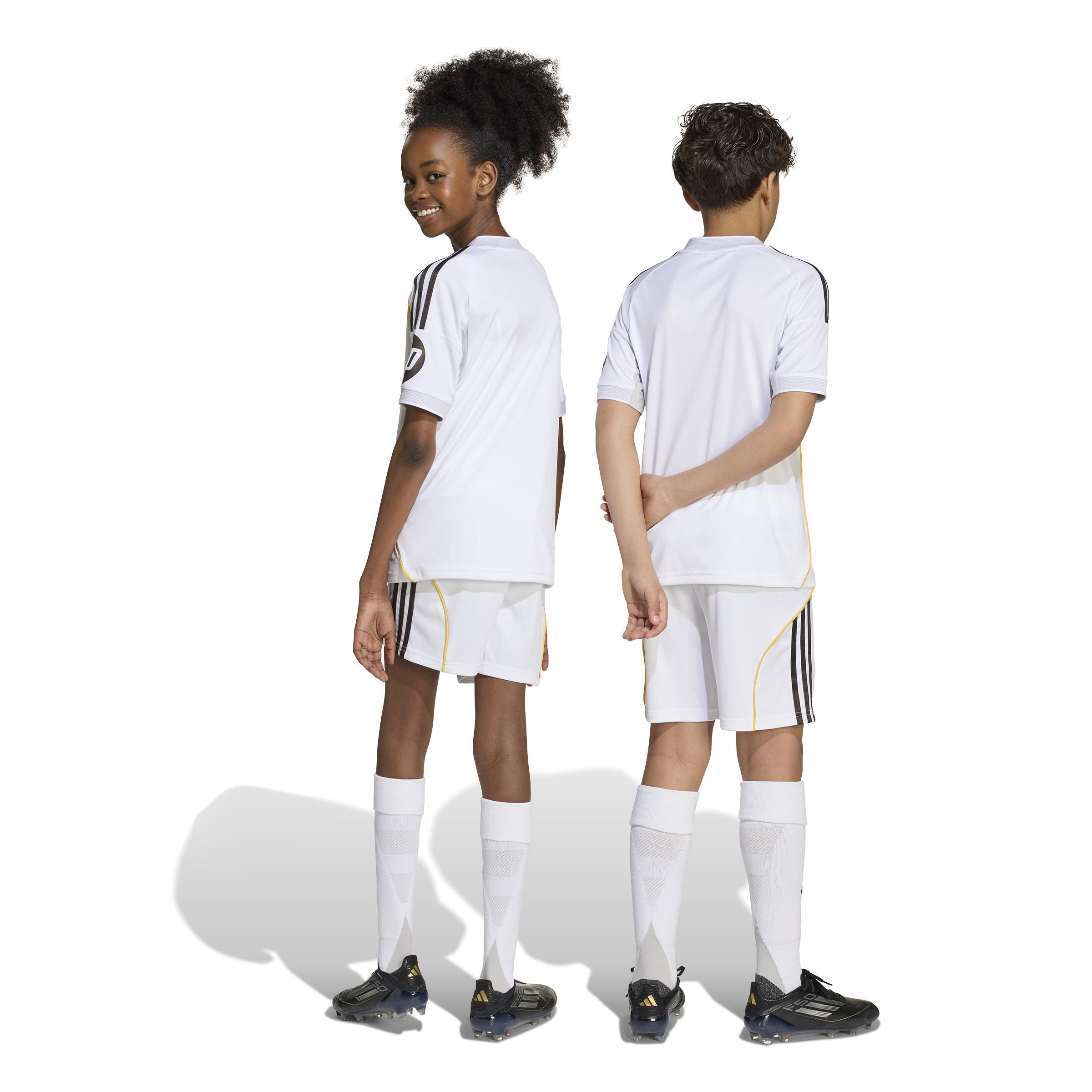 Kids Unisex Real Madrid 25/26 Home Shorts, White, , large image number 1
