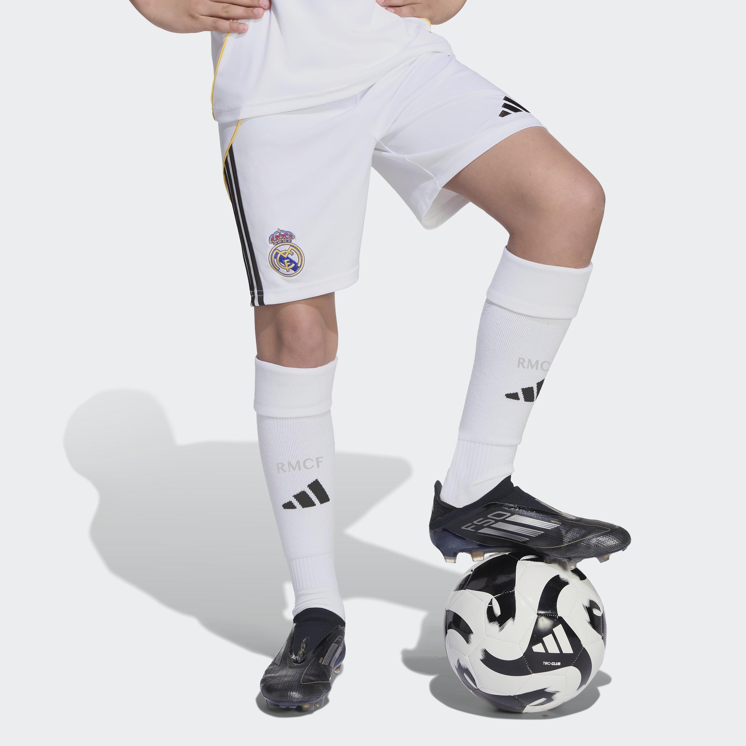 Kids Unisex Real Madrid 25/26 Home Shorts, White, A701_ONE, large image number 10
