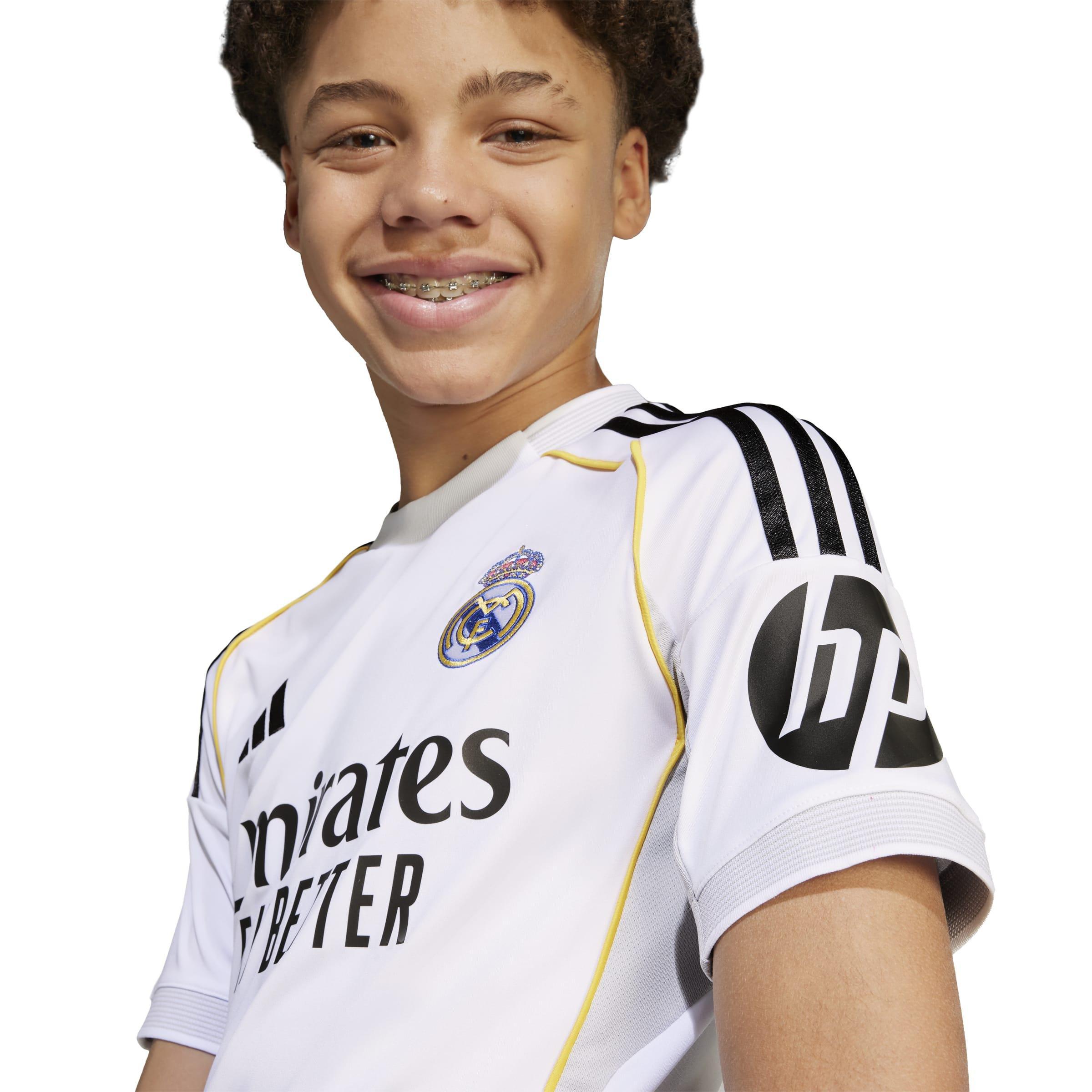 Kids Unisex Real Madrid 25/26 Home Jersey, White, A701_ONE, large image number 4