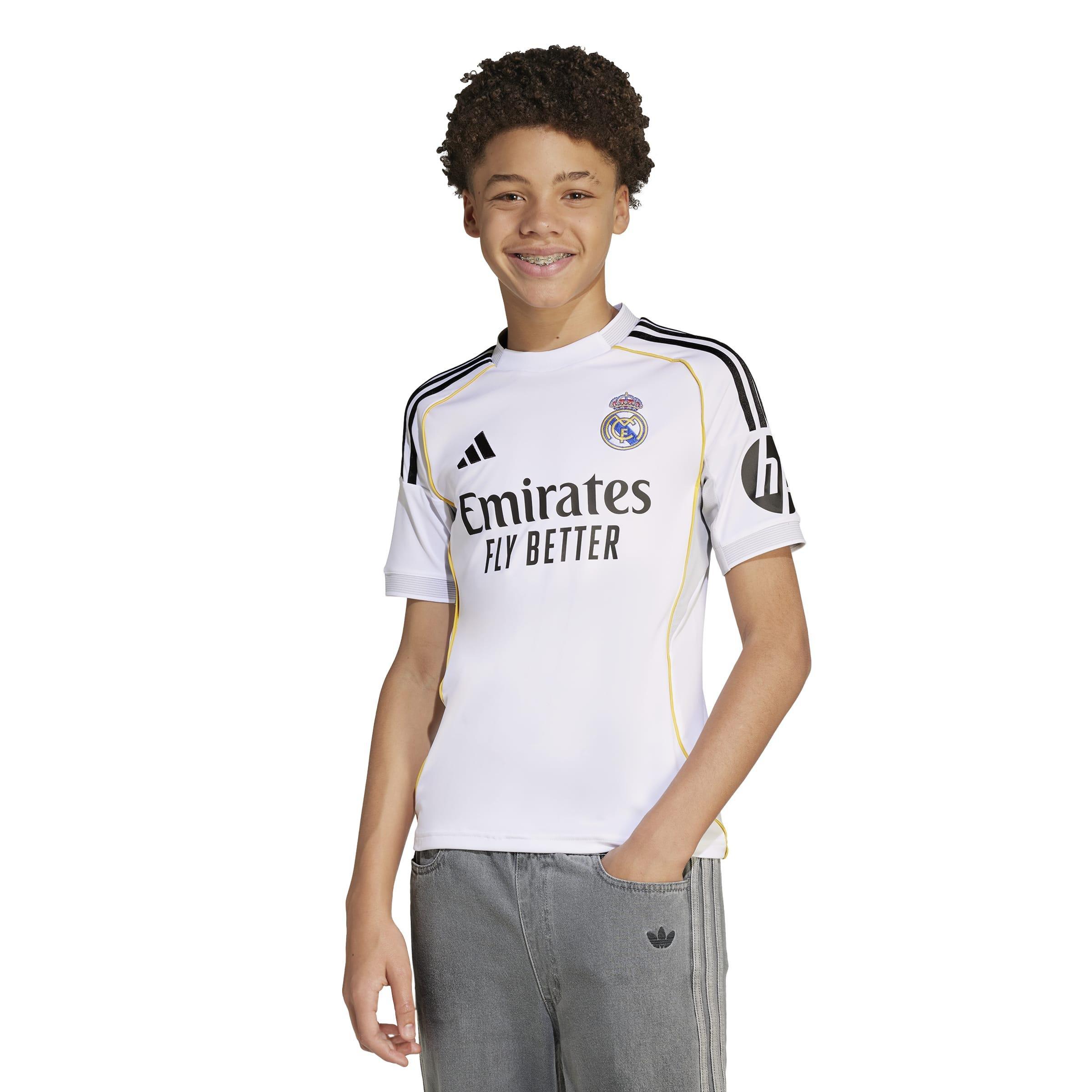 Kids Unisex Real Madrid 25/26 Home Jersey, White, A701_ONE, large image number 7