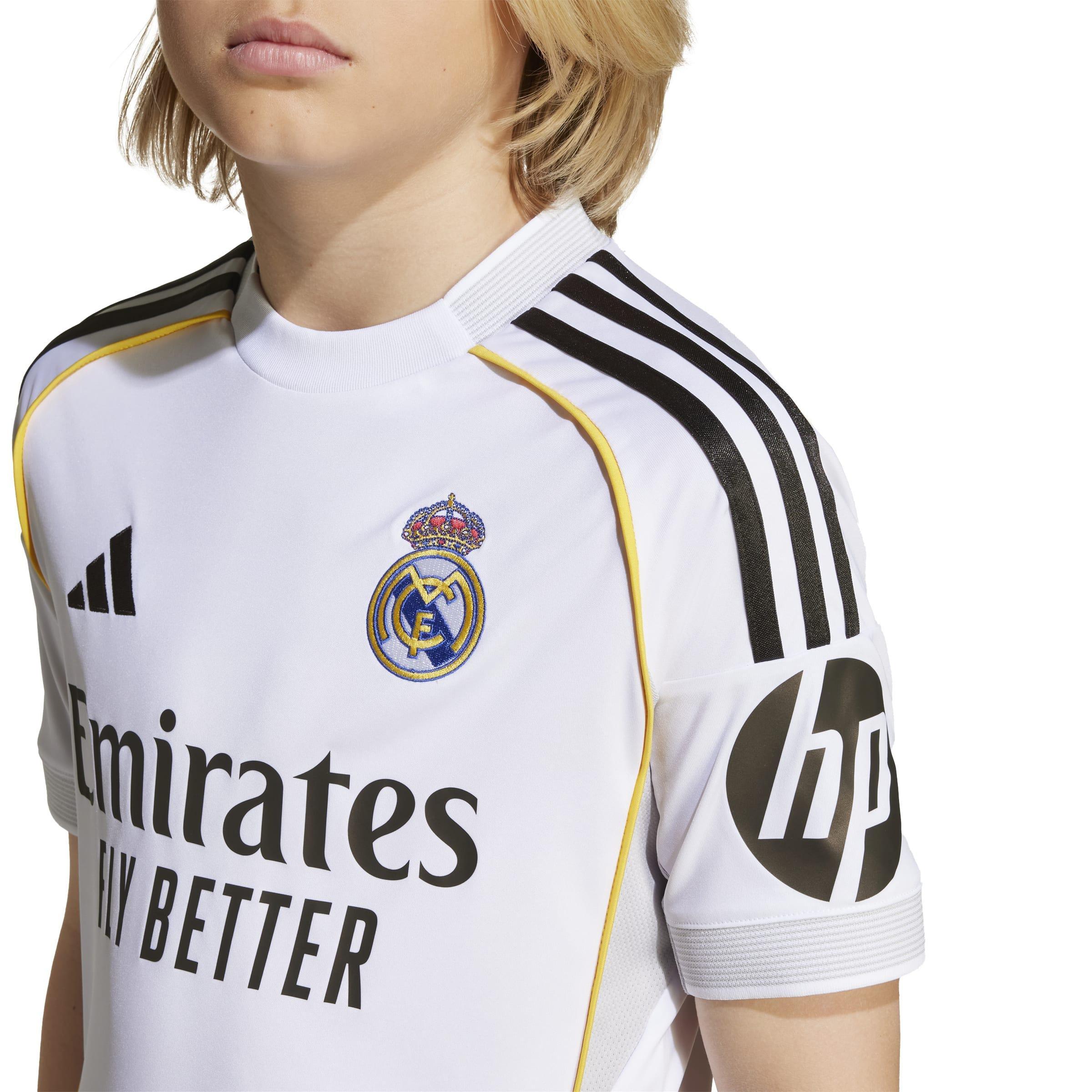 Kids Unisex Real Madrid 25/26 Home Youth Kit, White, A701_ONE, medium