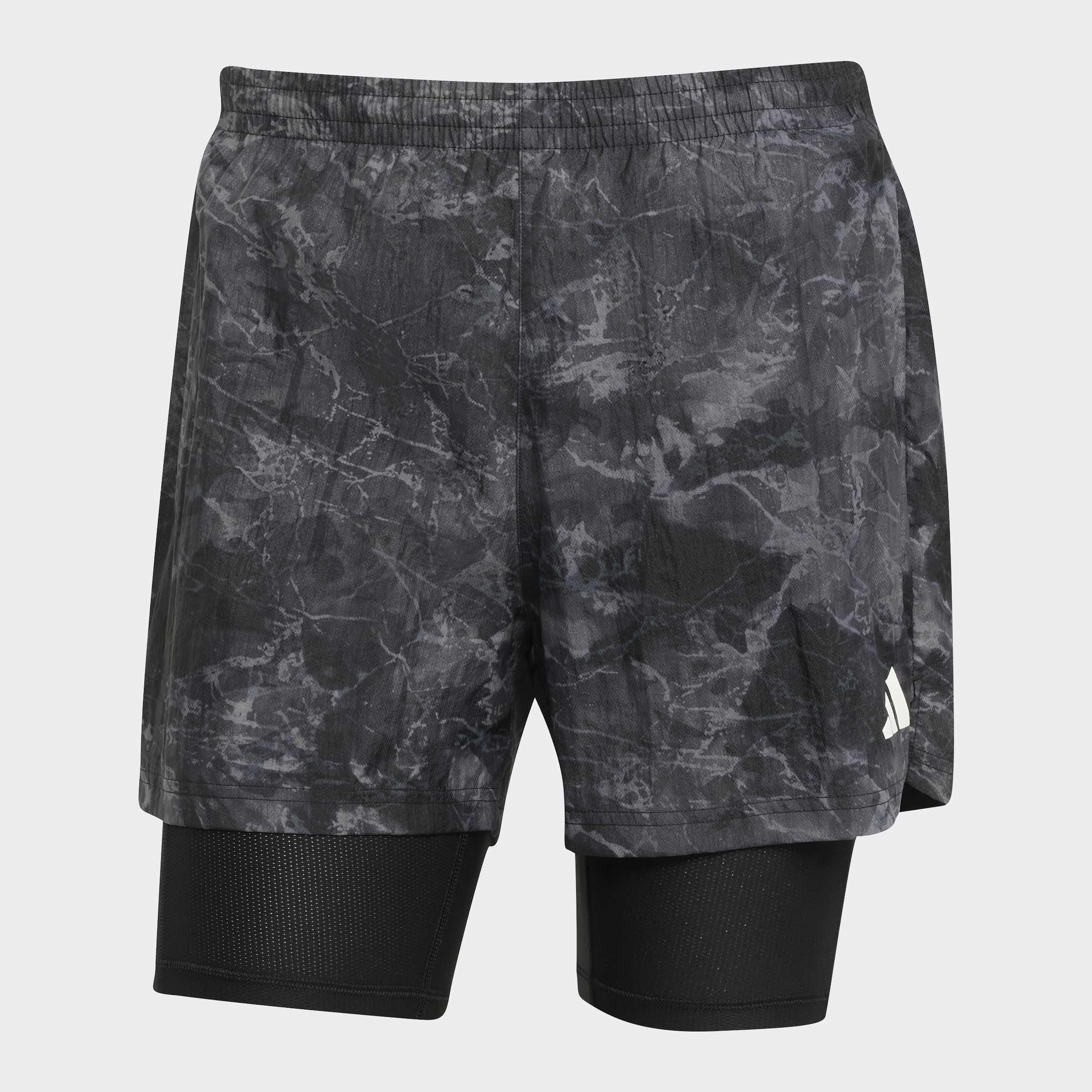 Own The Run Spray Dye 2-In-1 Short, Grey, , large image number 0