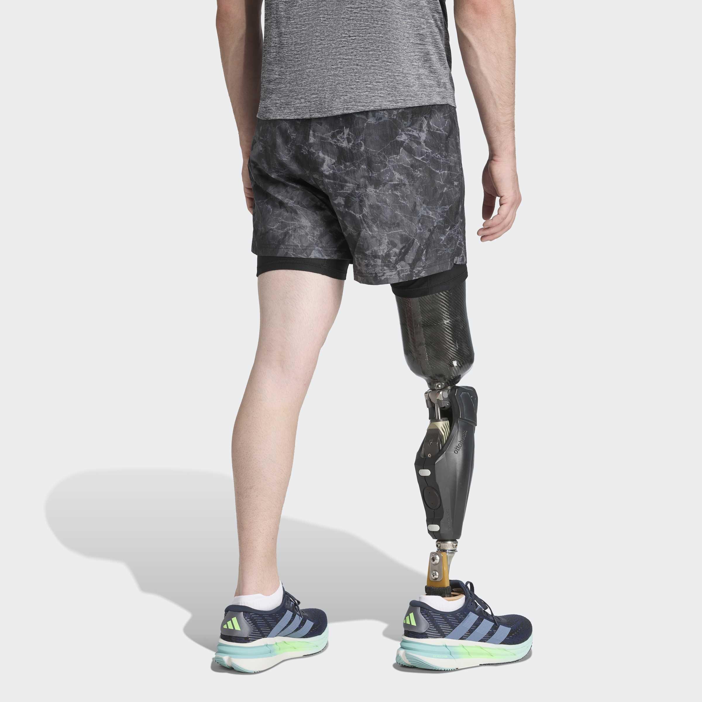 Own The Run Spray Dye 2-In-1 Short, Grey, , large image number 1