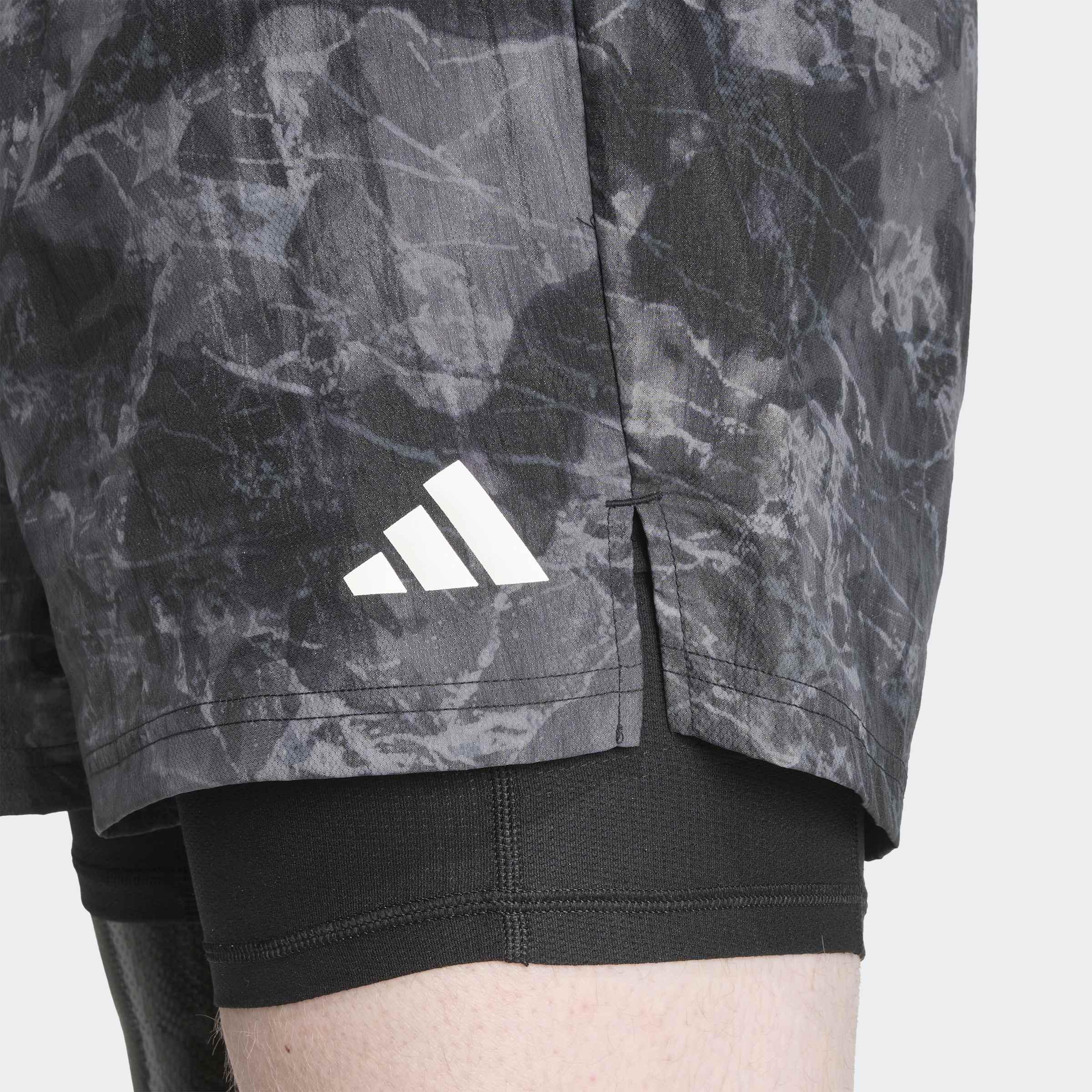 Own The Run Spray Dye 2-In-1 Short, Grey, , large image number 2