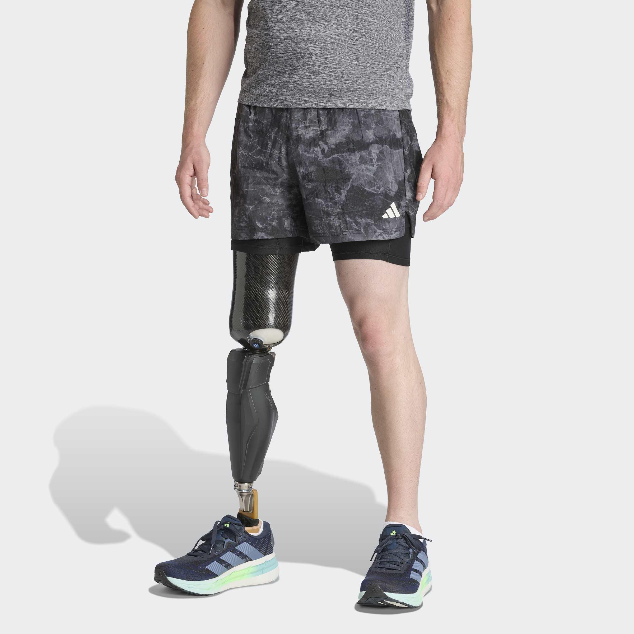 Own The Run Spray Dye 2-In-1 Short, Grey, , large image number 4