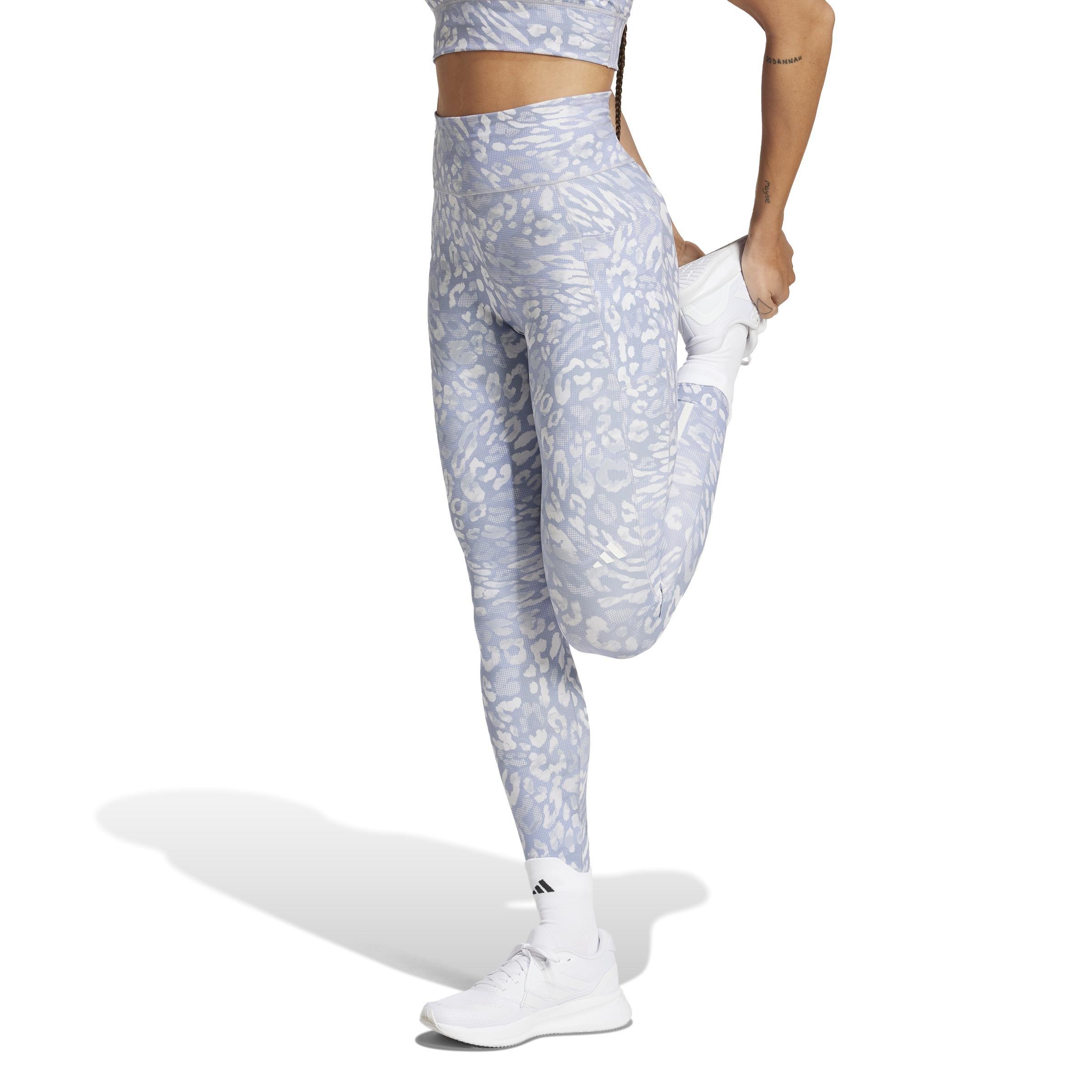 Own the Run Print 7/8 Leggings, Grey, A701_ONE, large image number 10