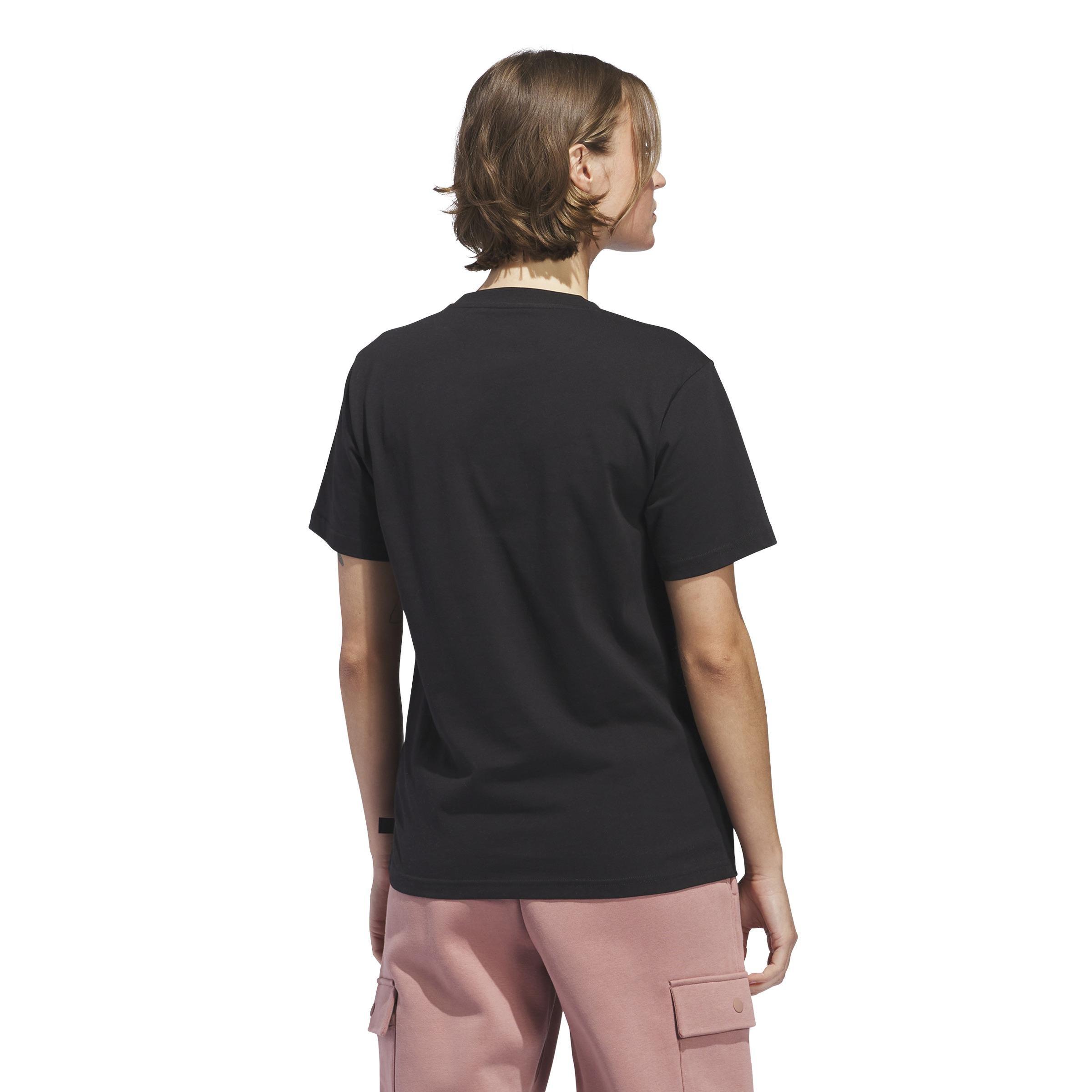 Elements Radiate Floral Graphic T-Shirt, Black, A701_ONE, large image number 2
