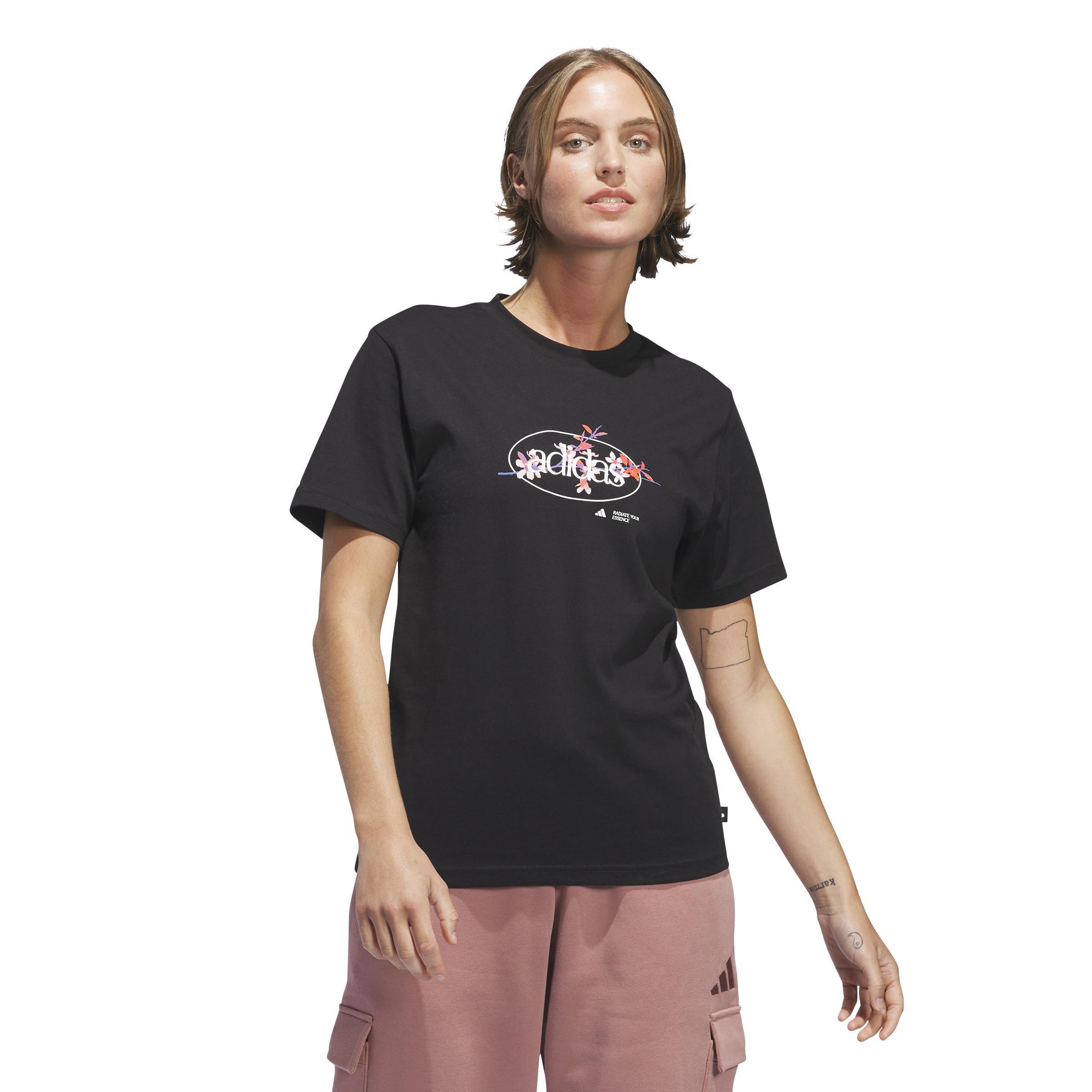 Elements Radiate Floral Graphic T-Shirt, Black, A701_ONE, large image number 13