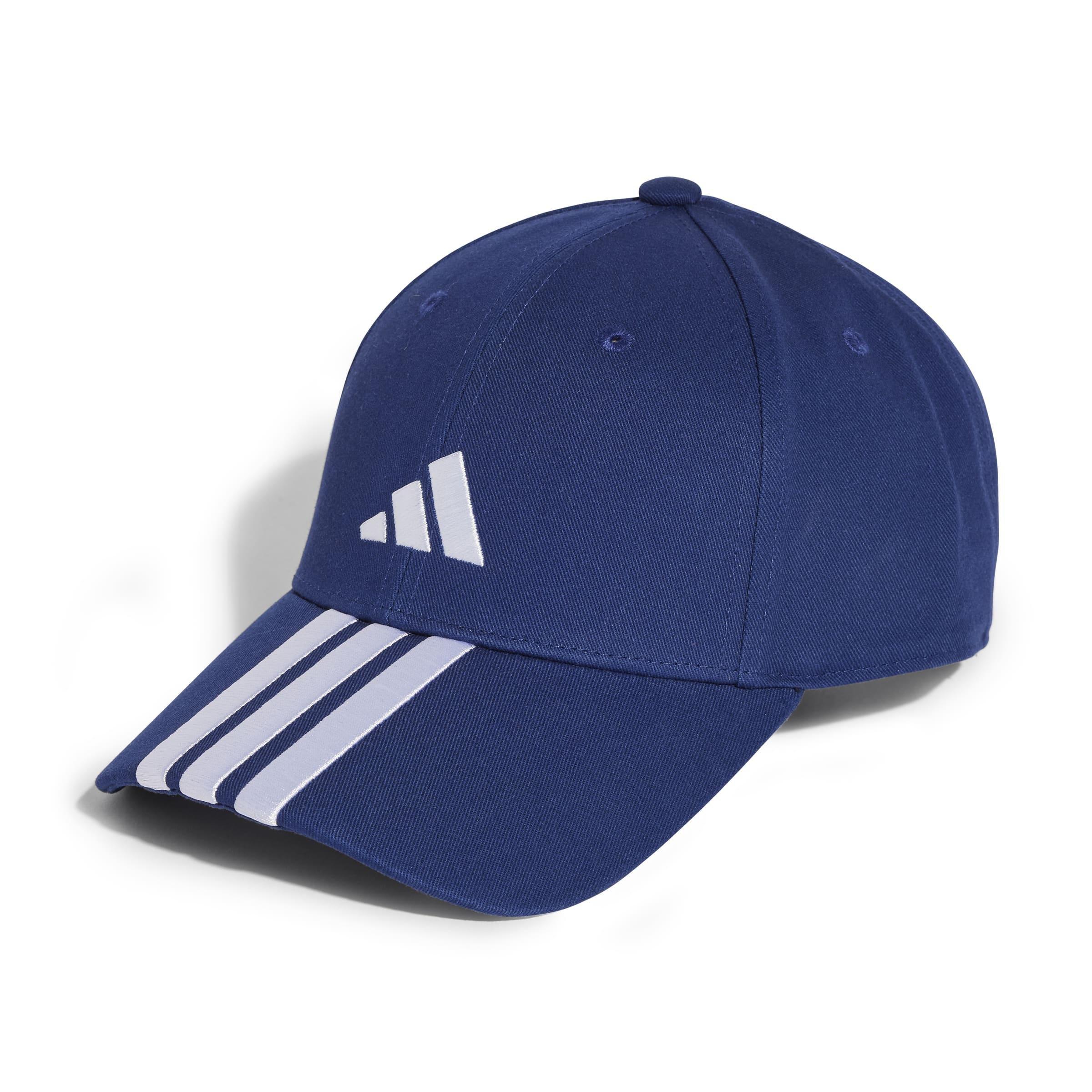 Unisex 3-Stripes New Logo Baseball Cap, Blue, , large image number 0