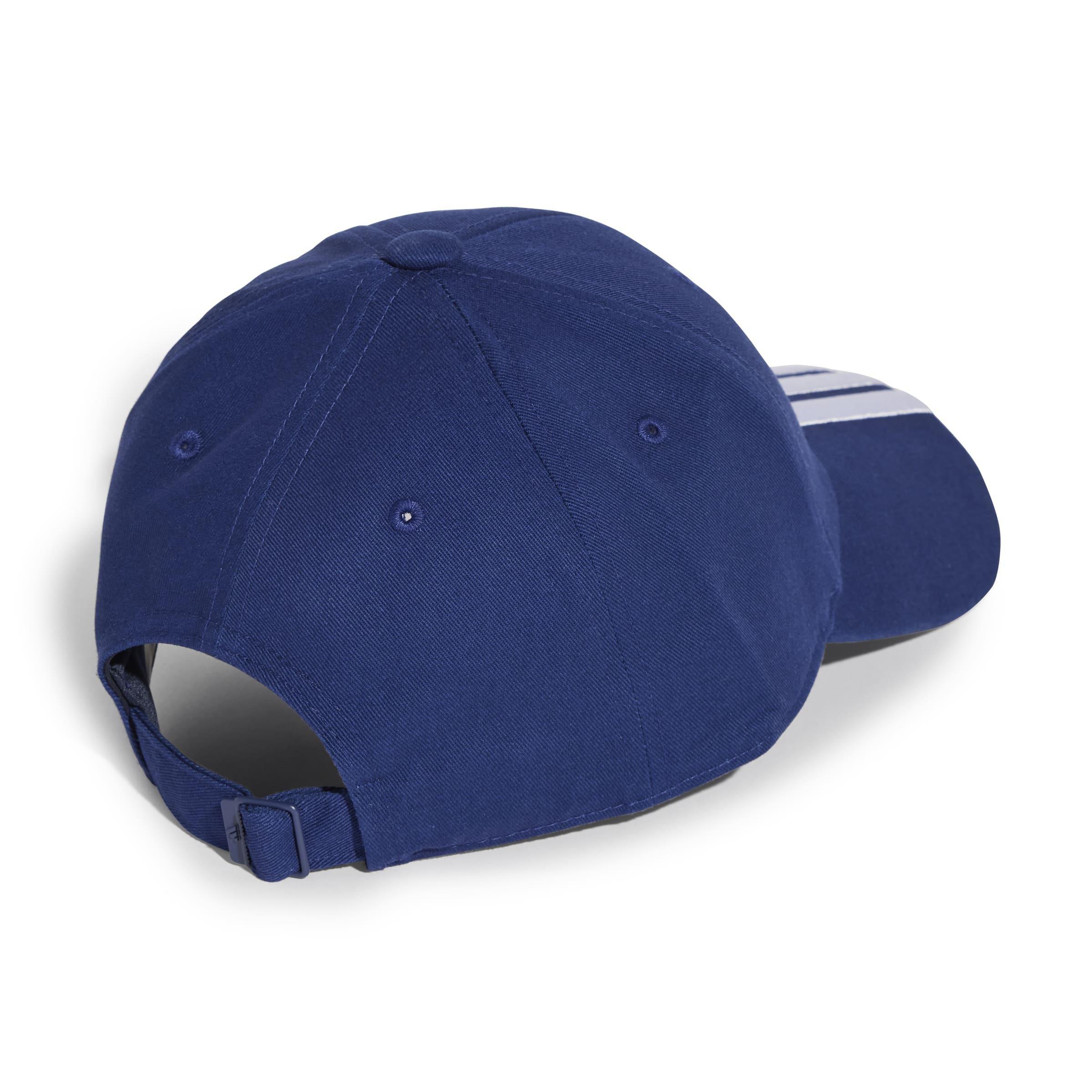 Unisex 3-Stripes New Logo Baseball Cap, Blue, , large image number 1