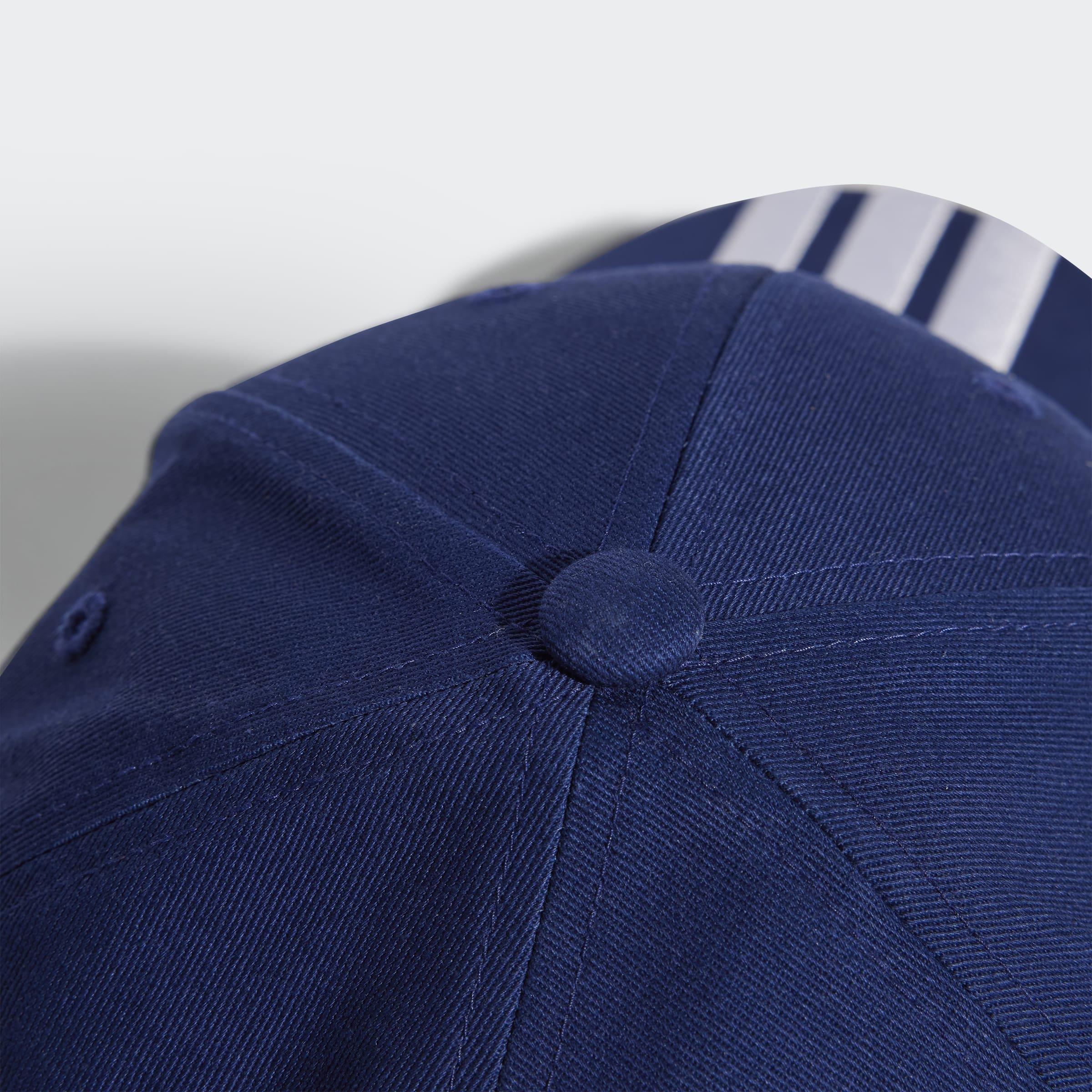 Unisex 3-Stripes New Logo Baseball Cap, Blue, A701_ONE, large image number 6