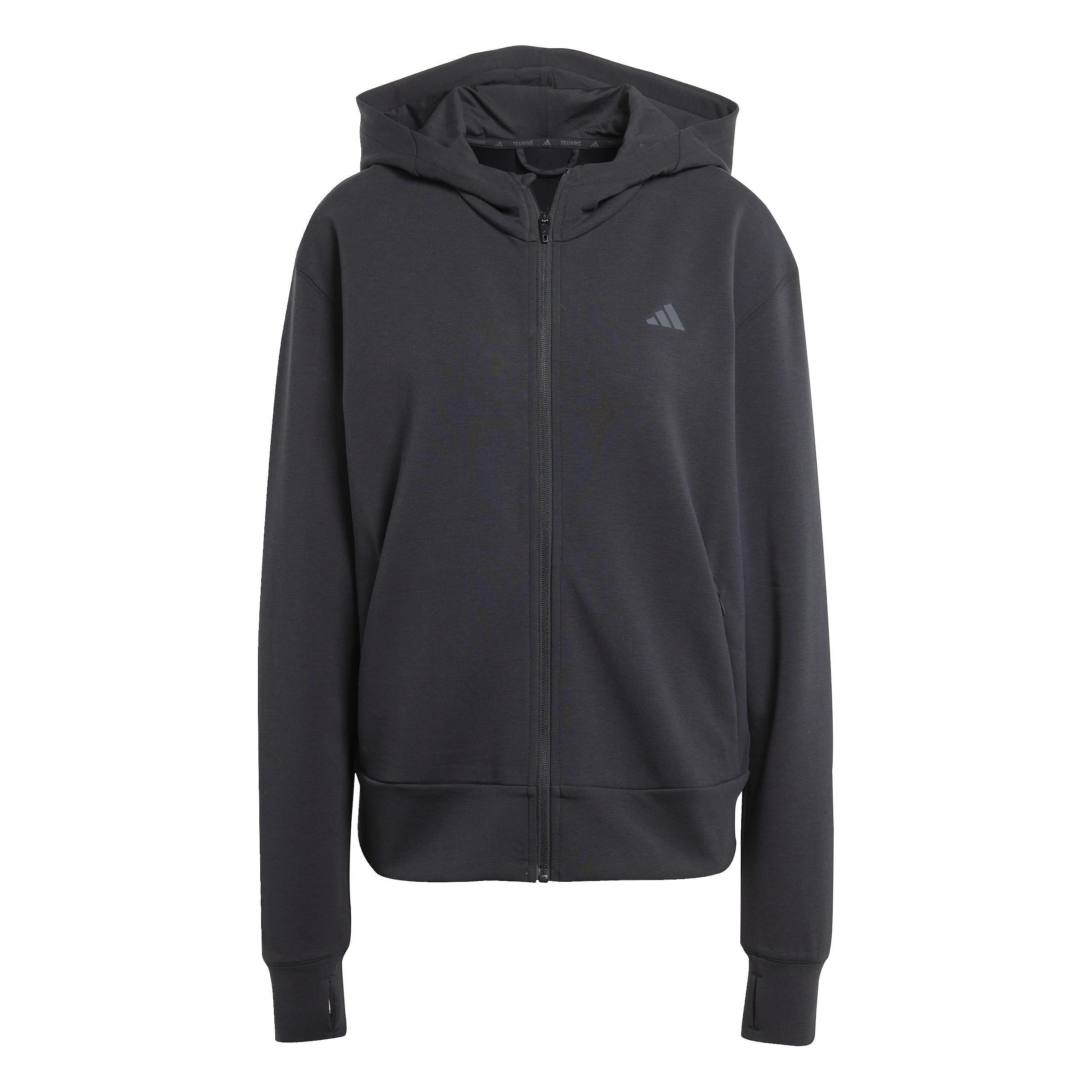 Designed 4 Training Full-Zip Hooded Sweatshirt, Black, A701_ONE, large image number 0