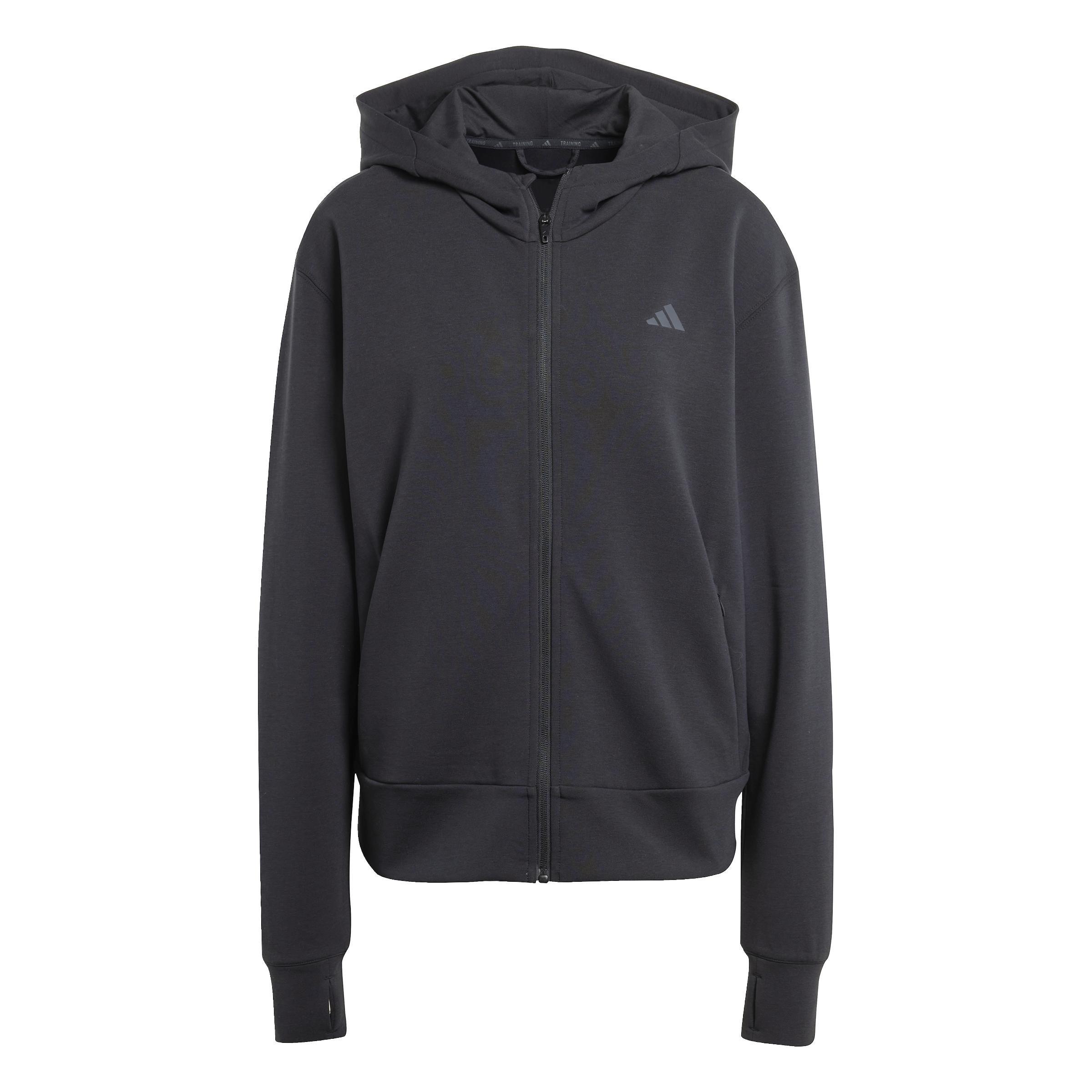 Designed 4 Training Full-Zip Hooded Sweatshirt, Black, A701_ONE, large image number 1