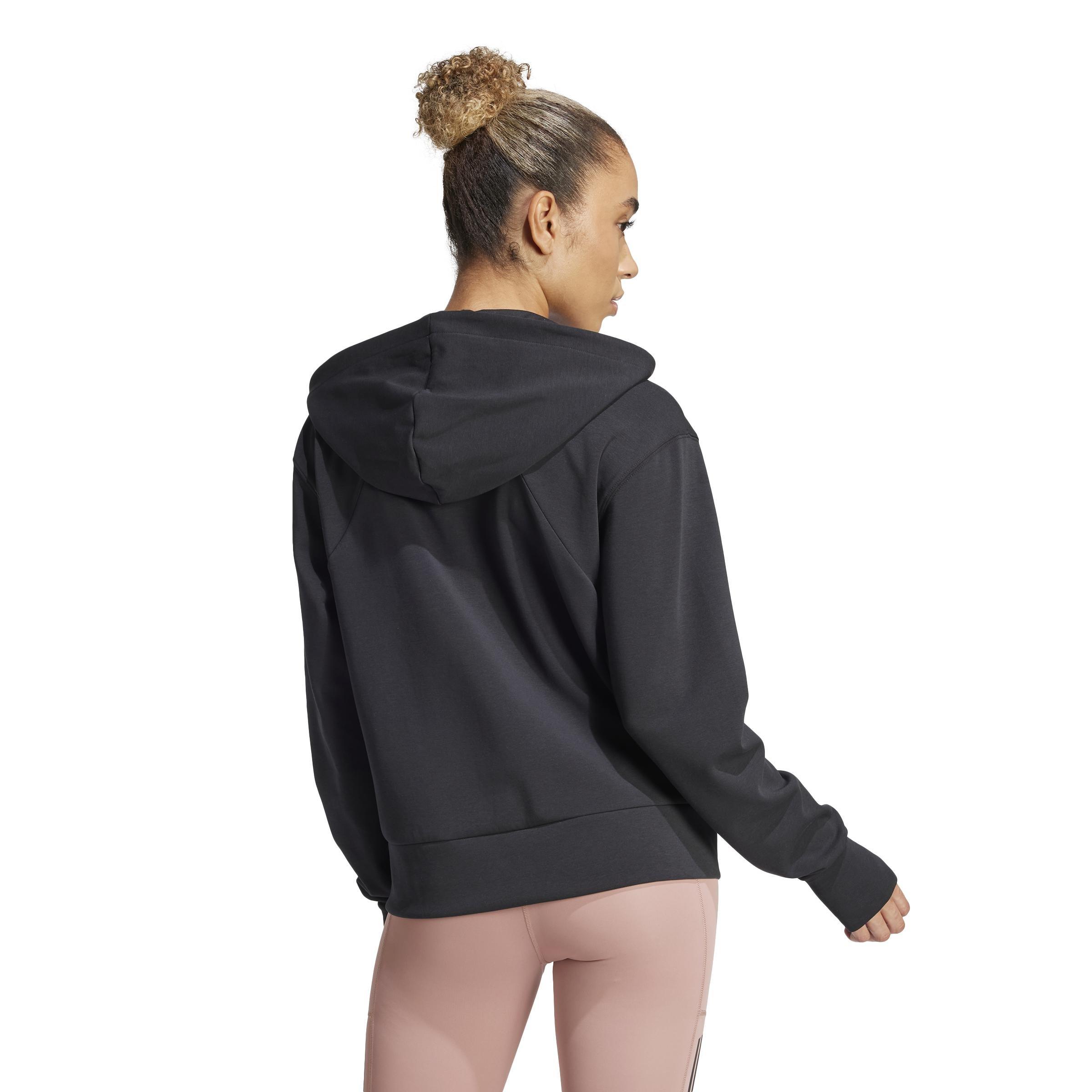 Designed 4 Training Full-Zip Hooded Sweatshirt, Black, A701_ONE, large image number 2