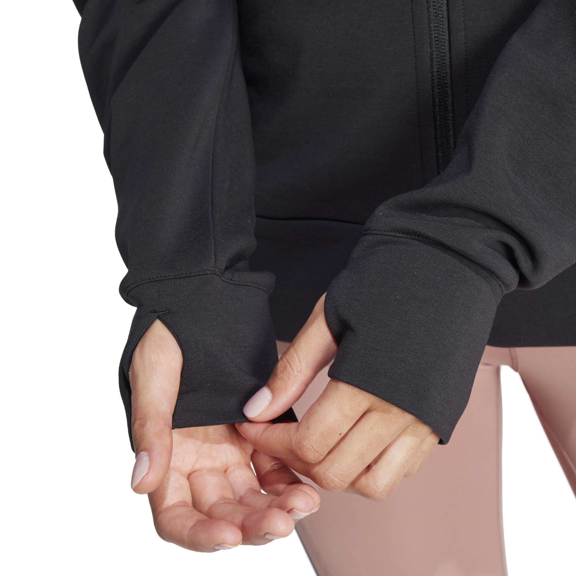 Designed 4 Training Full-Zip Hooded Sweatshirt, Black, A701_ONE, large image number 3