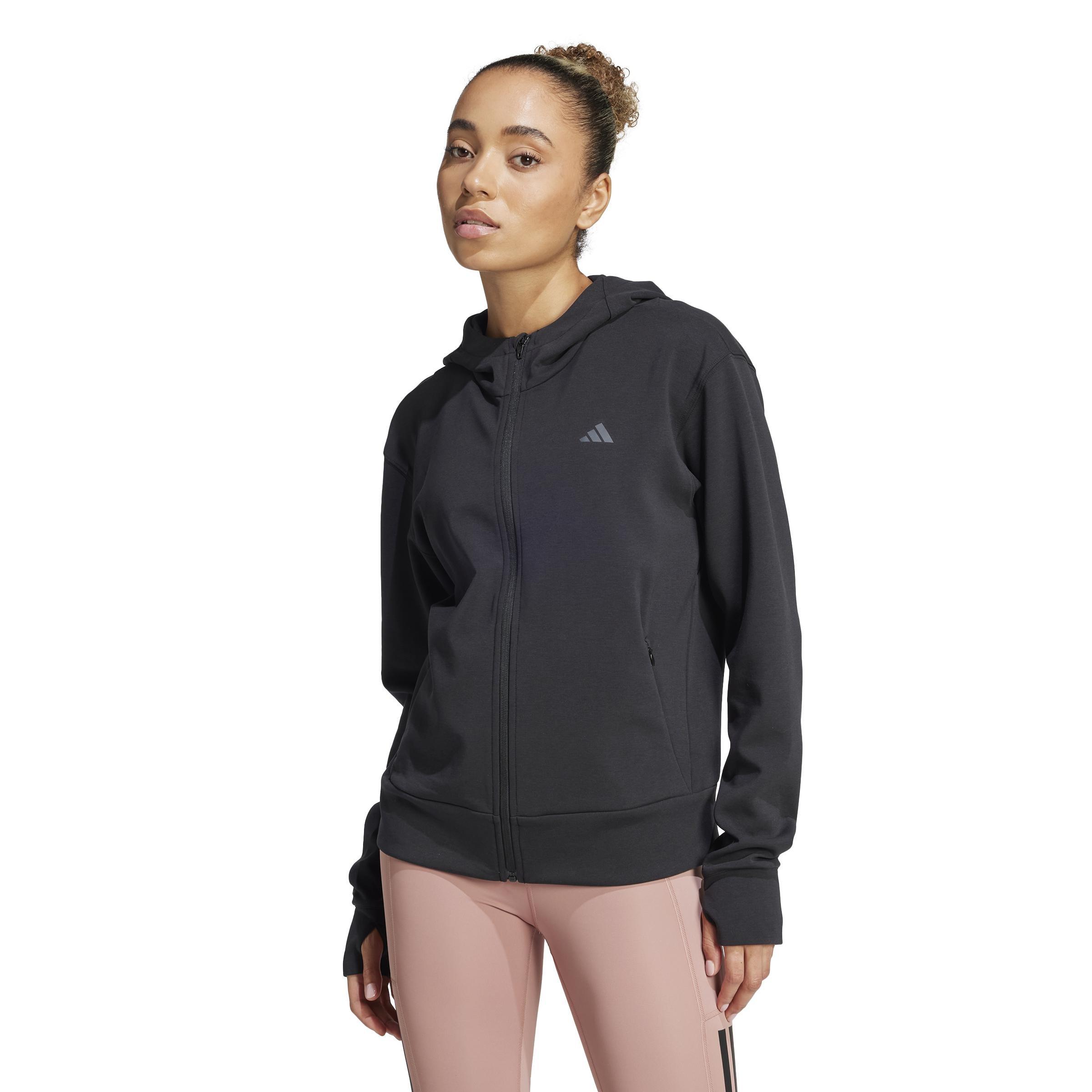 Designed 4 Training Full-Zip Hooded Sweatshirt, Black, A701_ONE, large image number 7