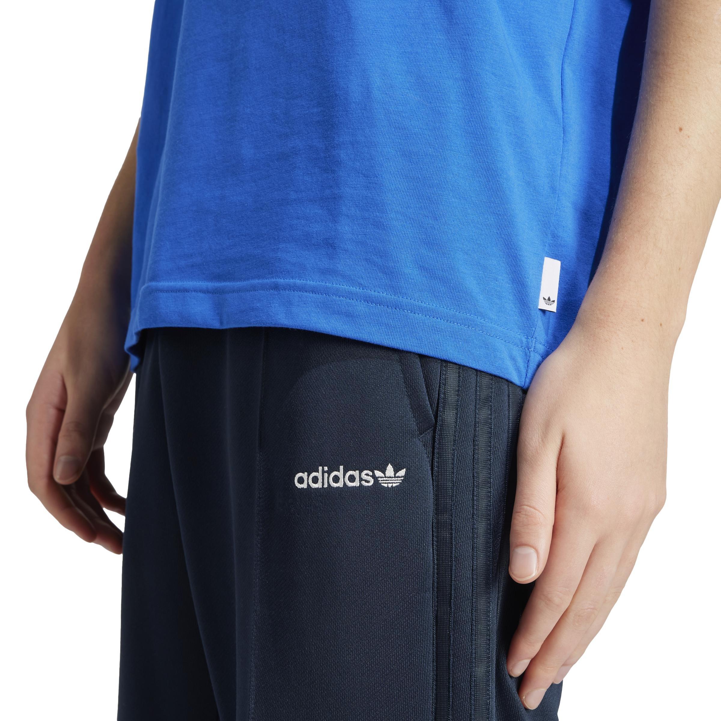 adidas Originals T-Shirt, Blue, A701_ONE, large image number 4
