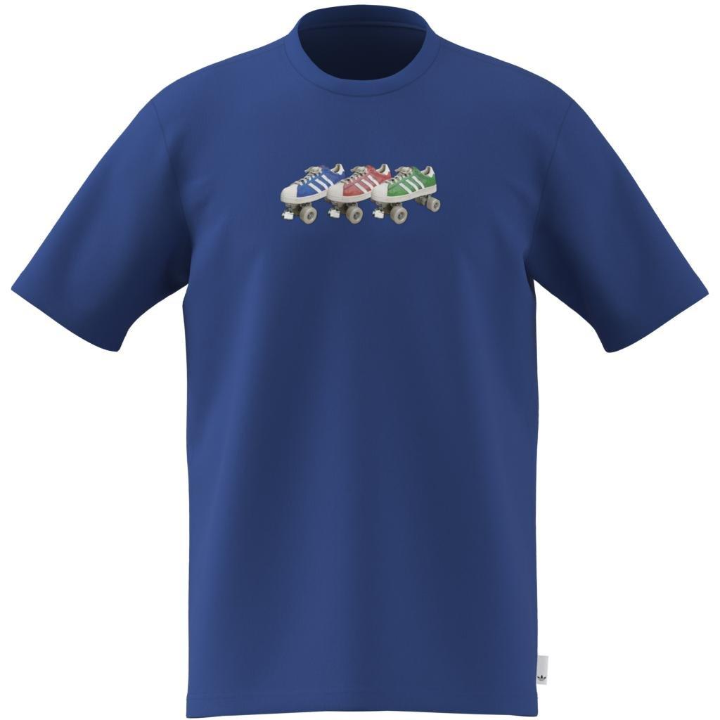 adidas Originals T-Shirt, Blue, A701_ONE, large image number 5
