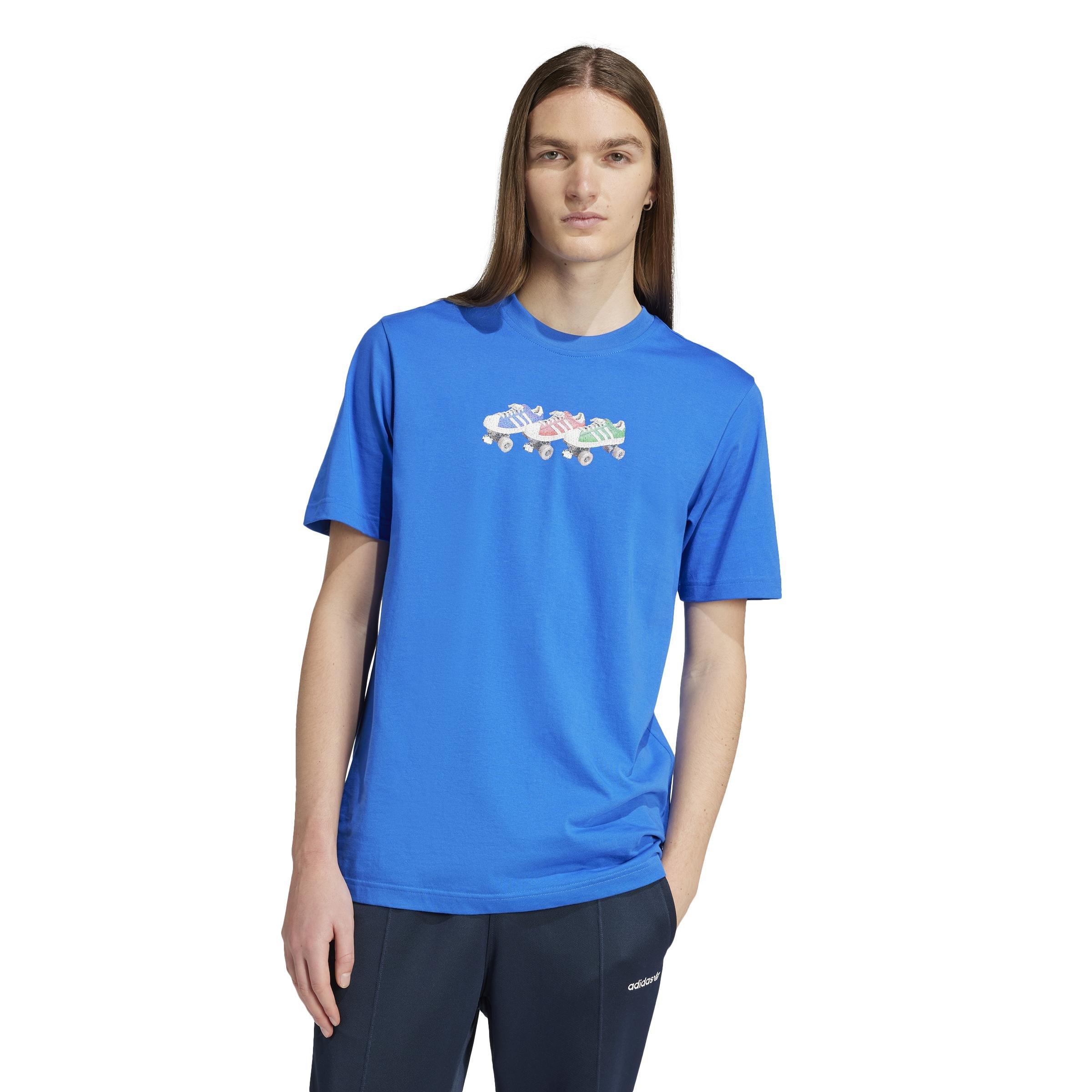 adidas Originals T-Shirt, Blue, A701_ONE, large image number 6