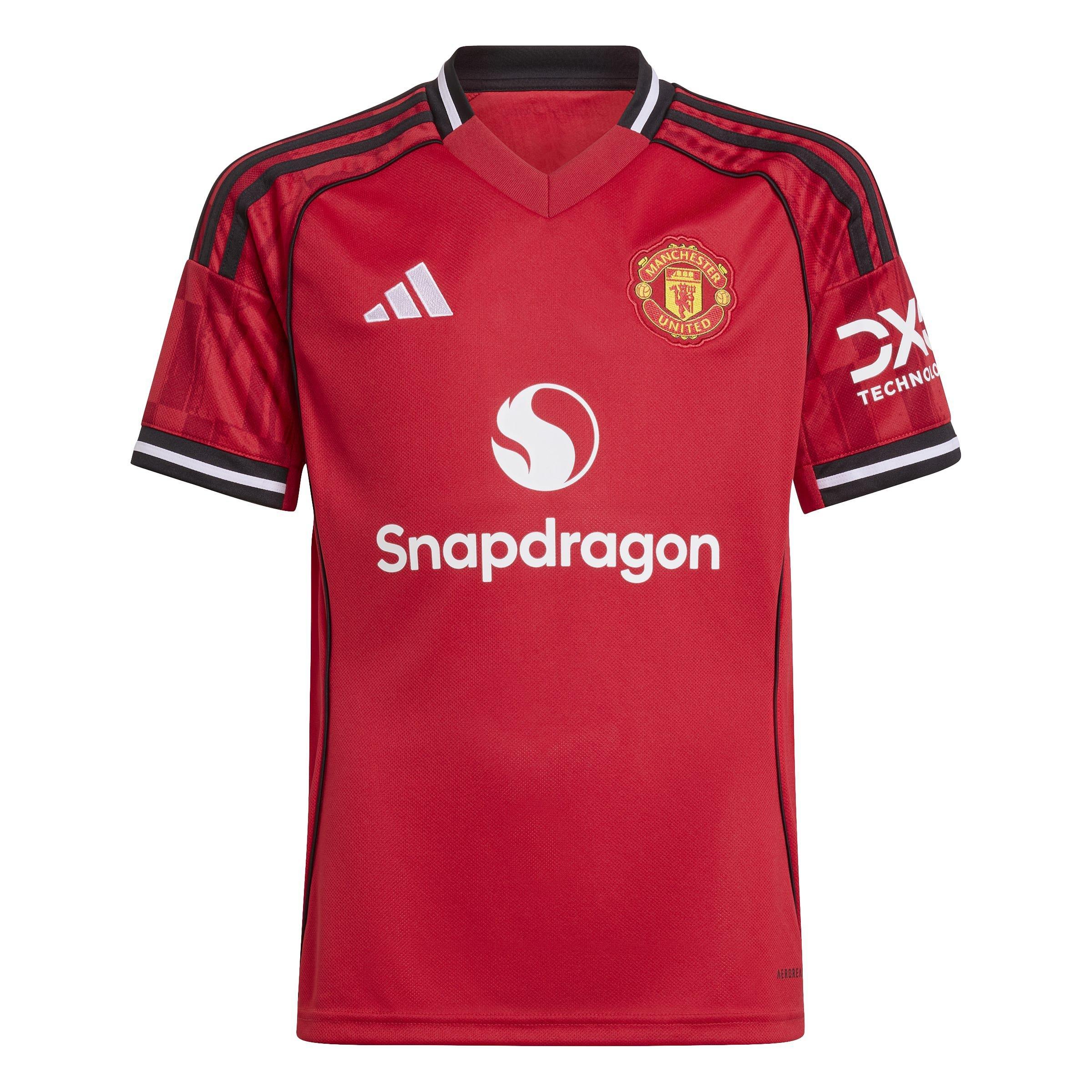 Kids Unisex Manchester United 25/26 Home Jersey, Red, A701_ONE, large image number 0