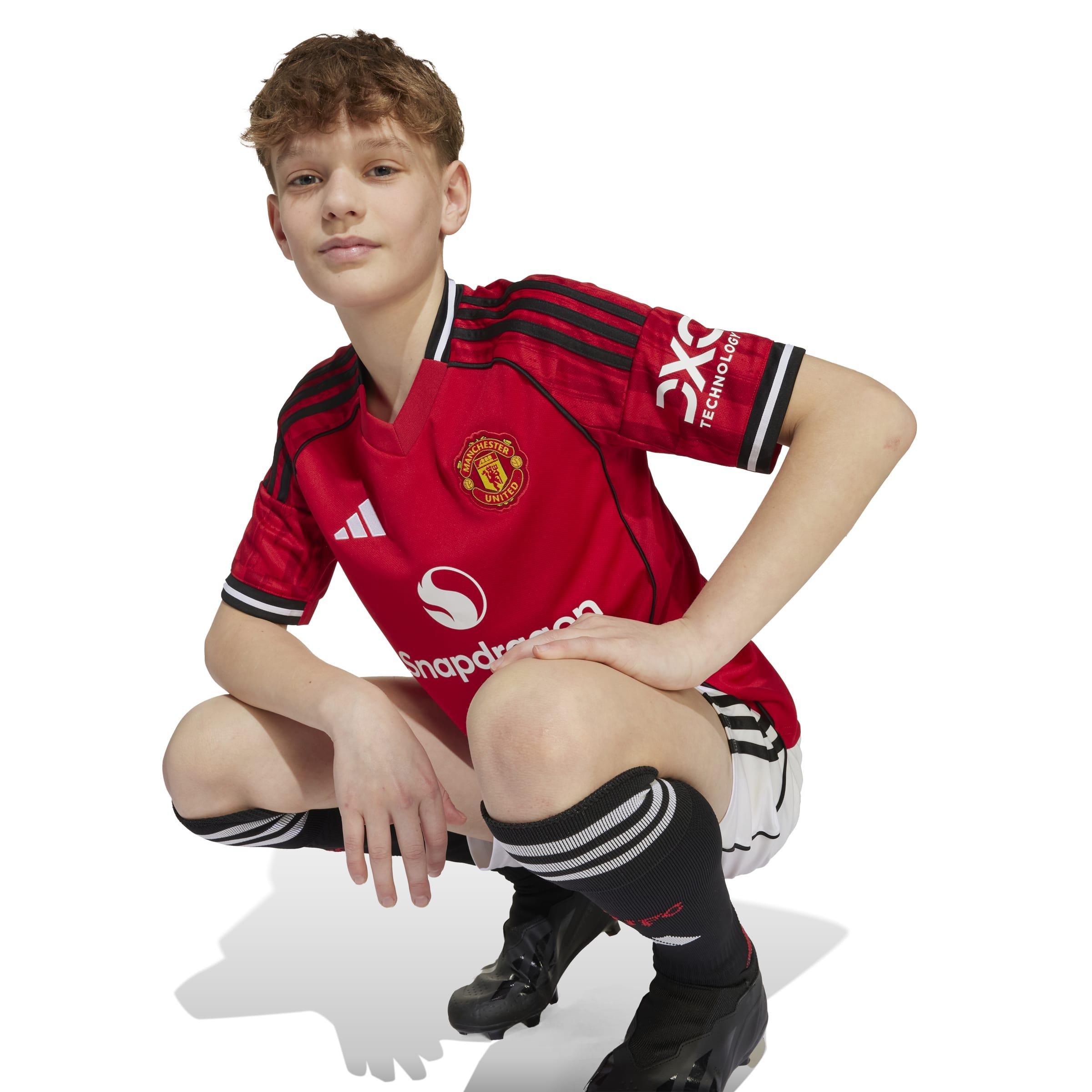 Kids Unisex Manchester United 25/26 Home Jersey, Red, A701_ONE, large image number 4