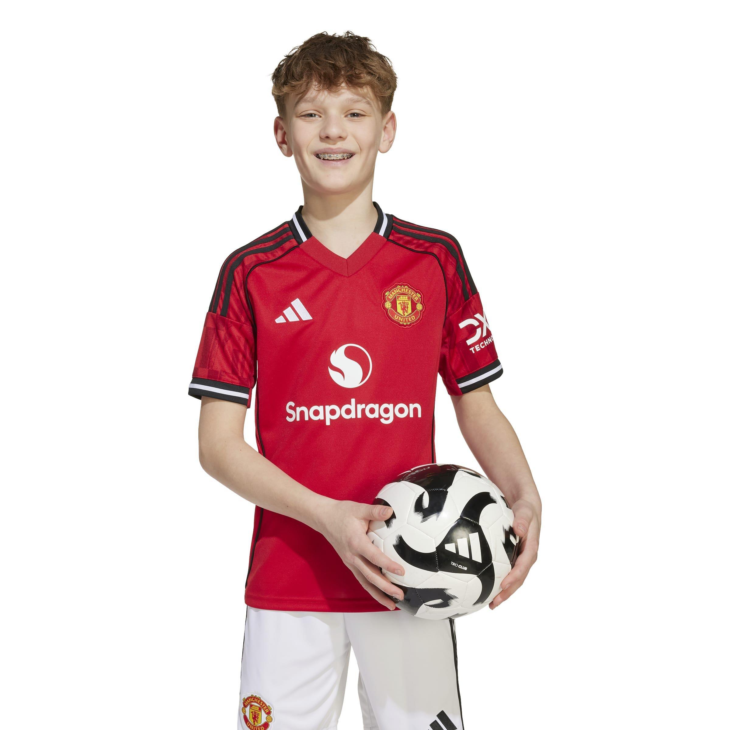 Kids Unisex Manchester United 25/26 Home Jersey, Red, A701_ONE, large image number 7