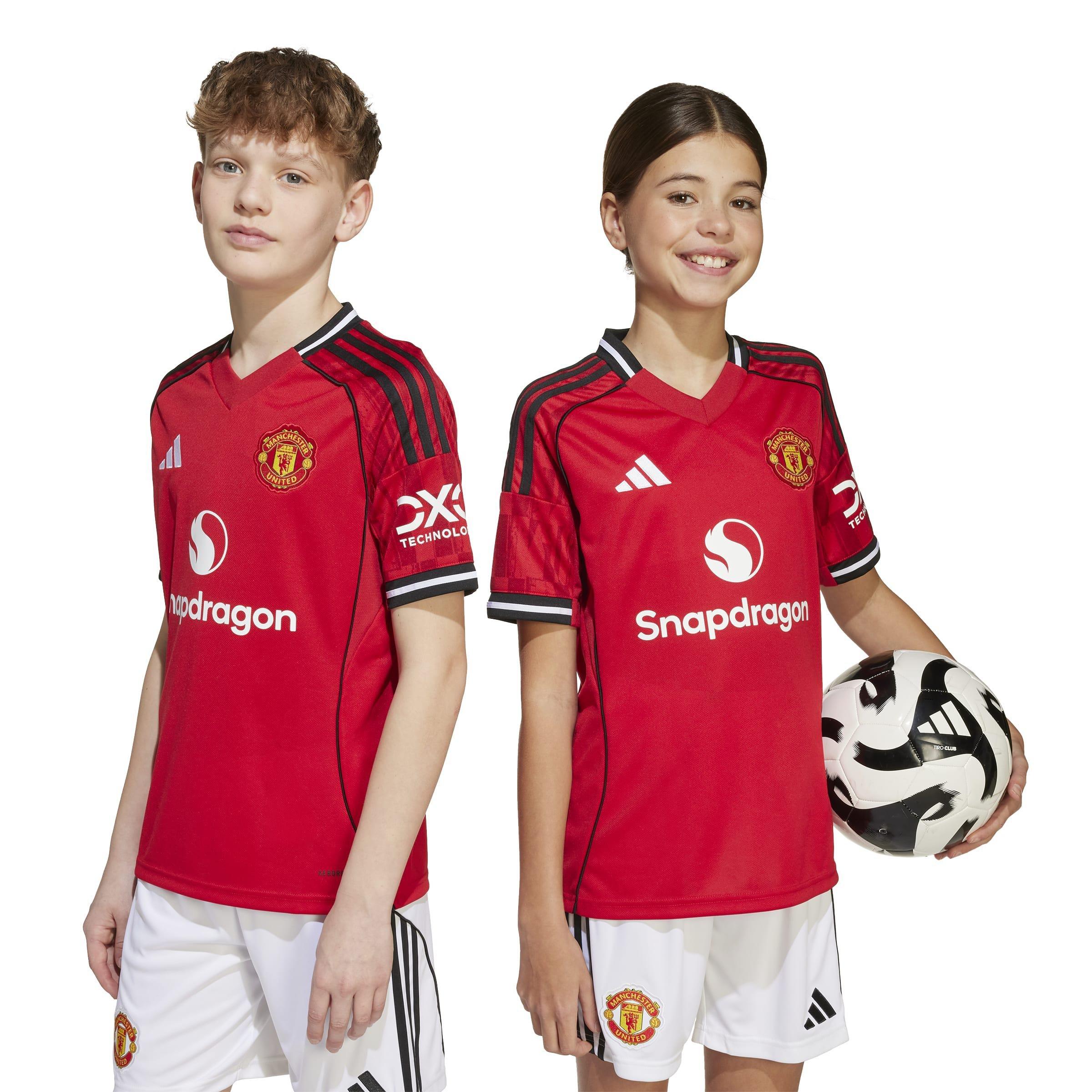 Kids Unisex Manchester United 25/26 Home Jersey, Red, A701_ONE, large image number 8