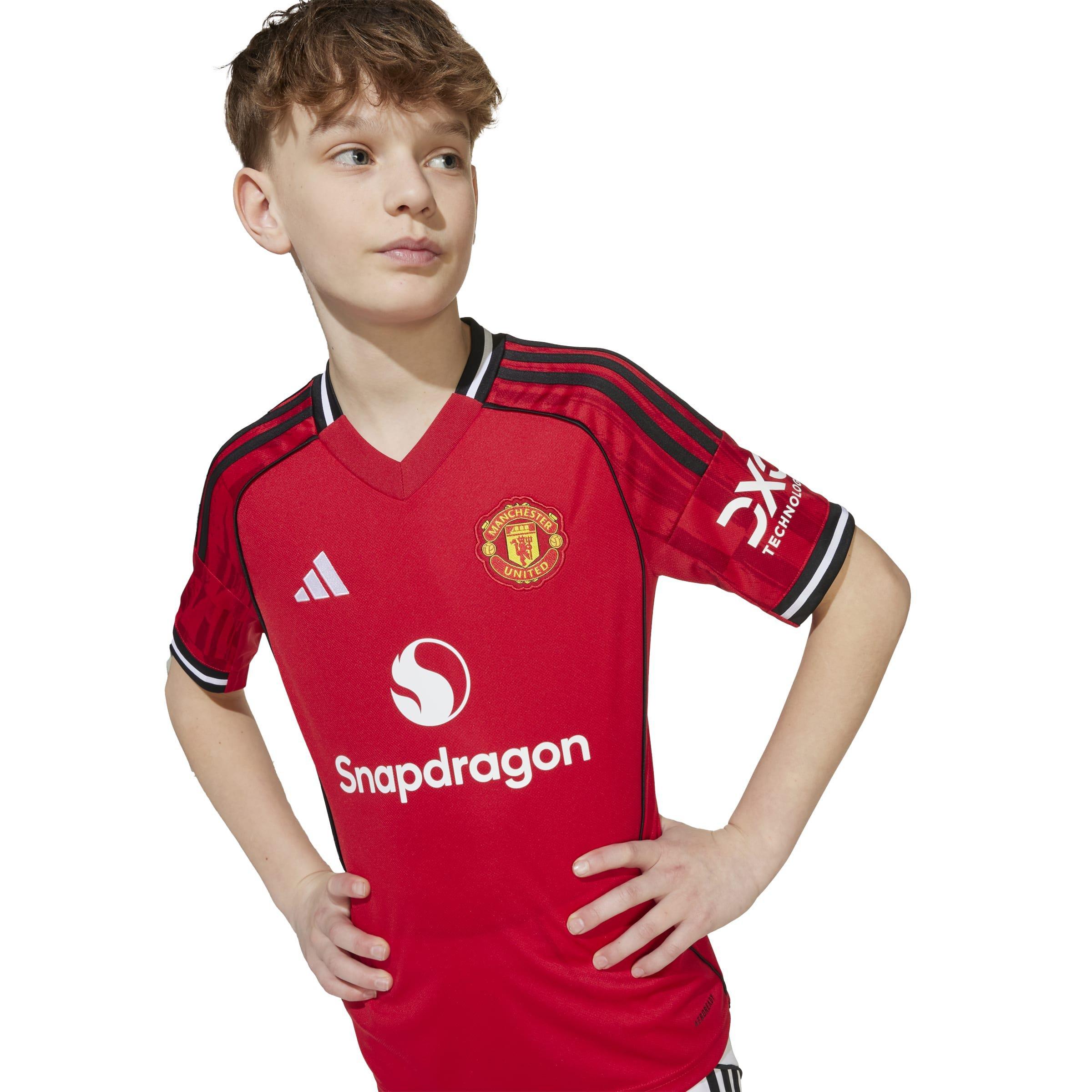 Kids Unisex Manchester United 25/26 Home Jersey, Red, A701_ONE, large image number 8