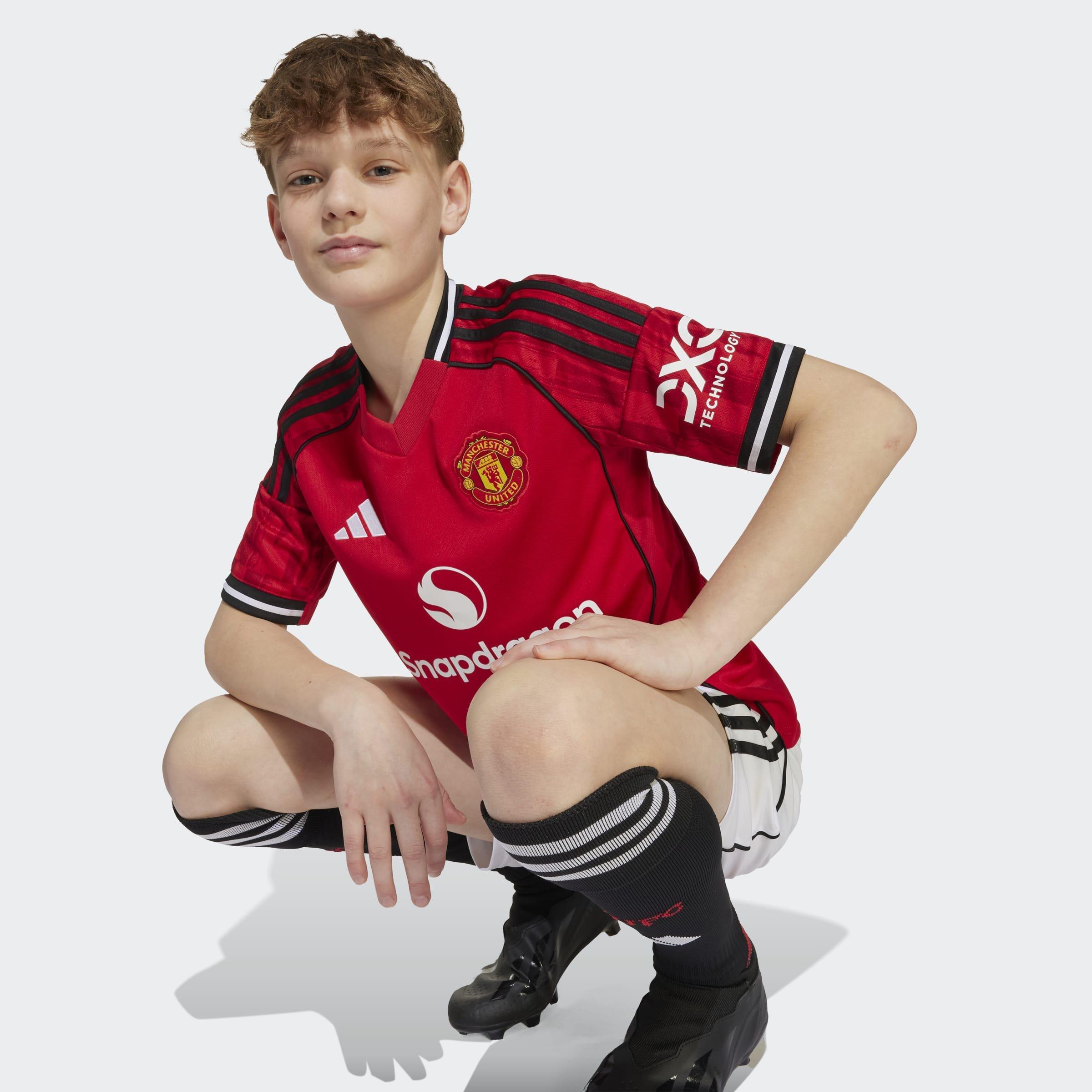 Kids Unisex Manchester United 25/26 Home Jersey, Red, A701_ONE, large image number 10