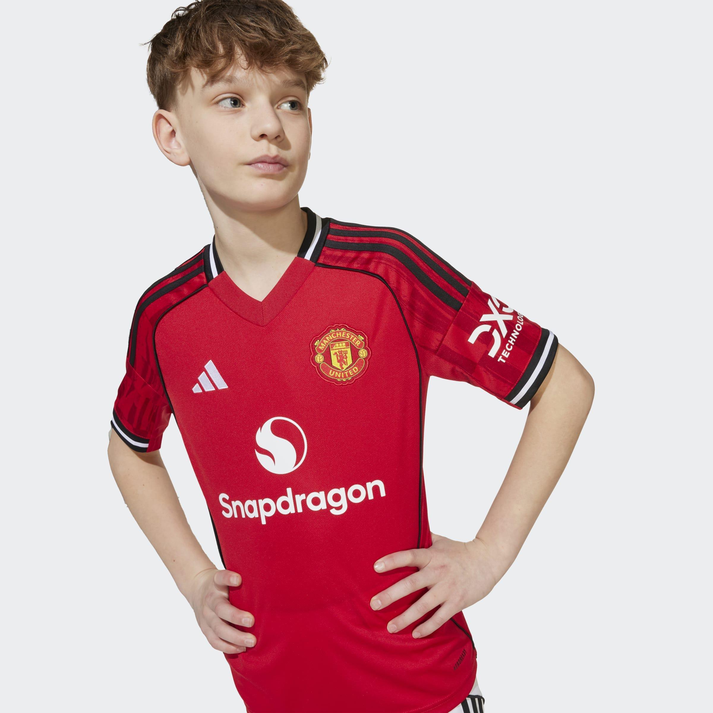 Kids Unisex Manchester United 25/26 Home Jersey, Red, A701_ONE, large image number 11