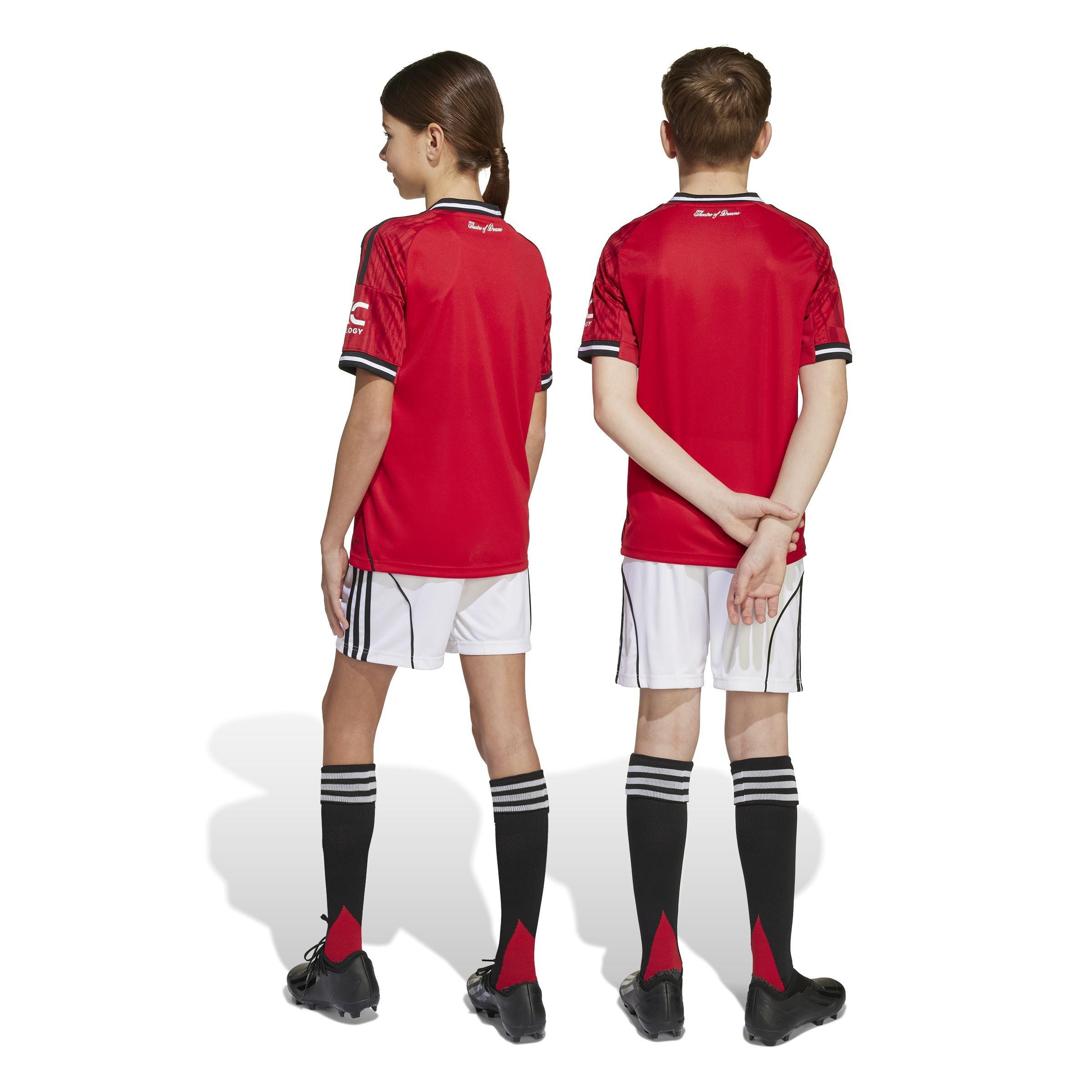 Kids Unisex Manchester United 25/26 Home Shorts, White, , large image number 2