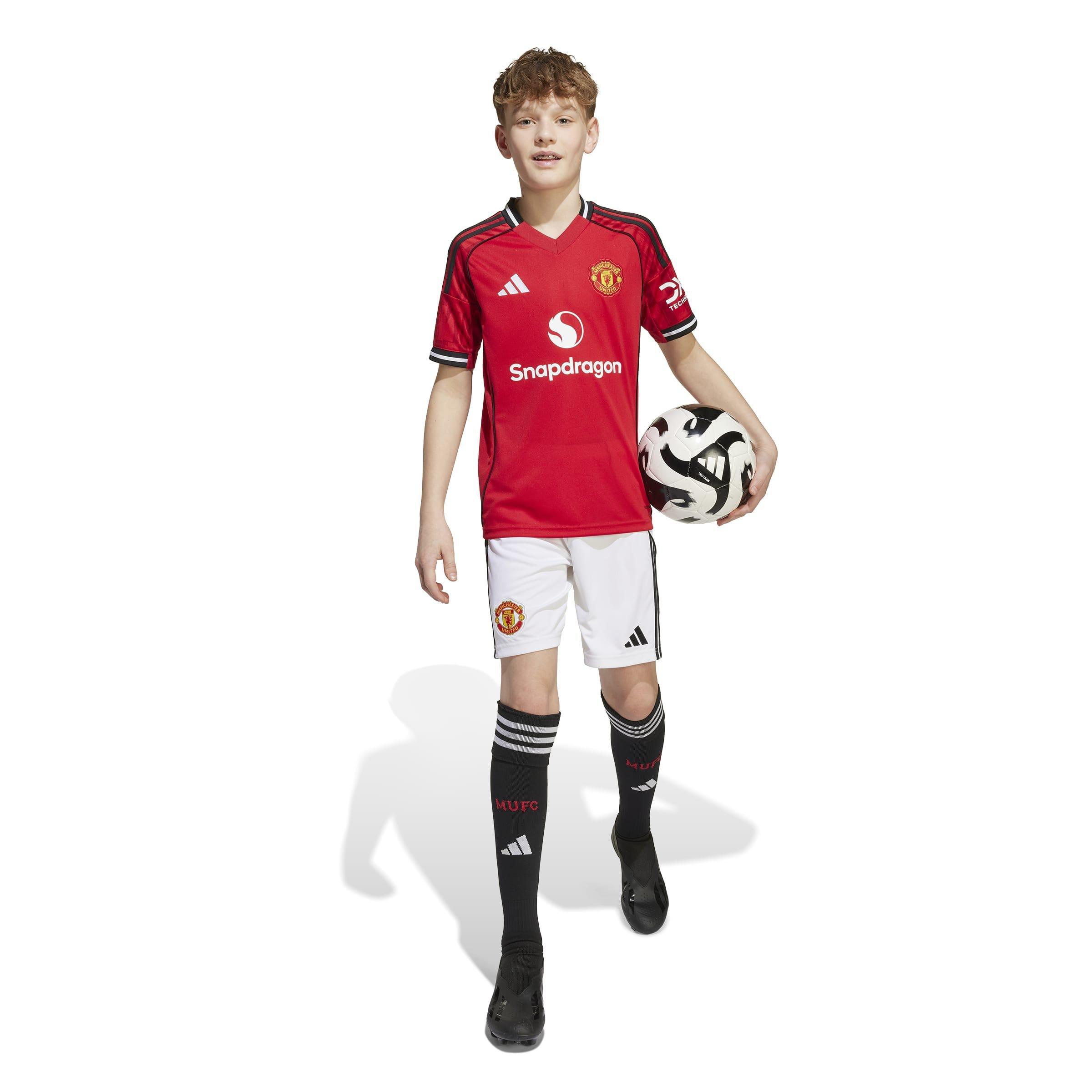 Kids Unisex Manchester United 25/26 Home Shorts, White, , large image number 5