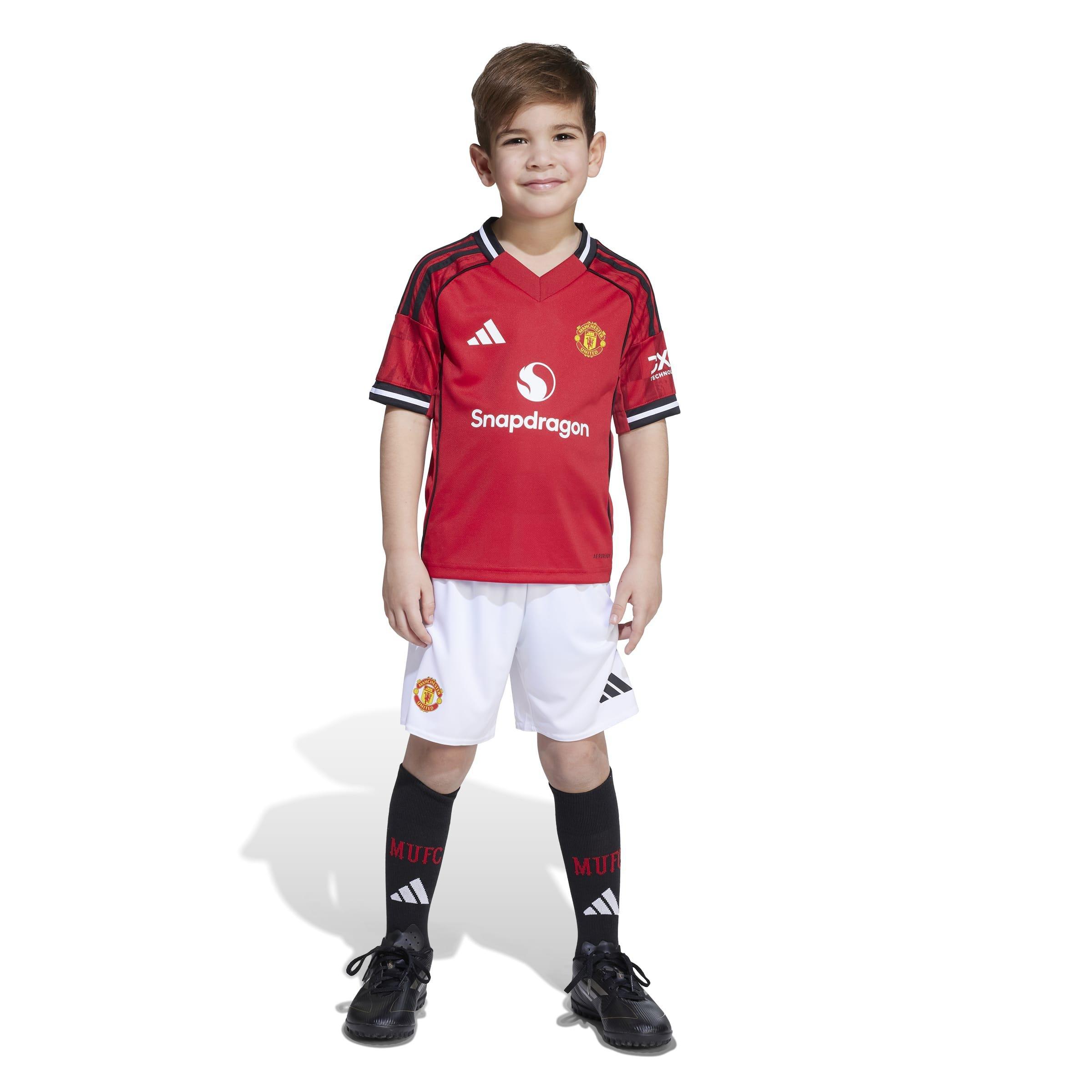 Kids Unisex Manchester United 25/26 Home Mini Kit, Red, A701_ONE, large image number 8