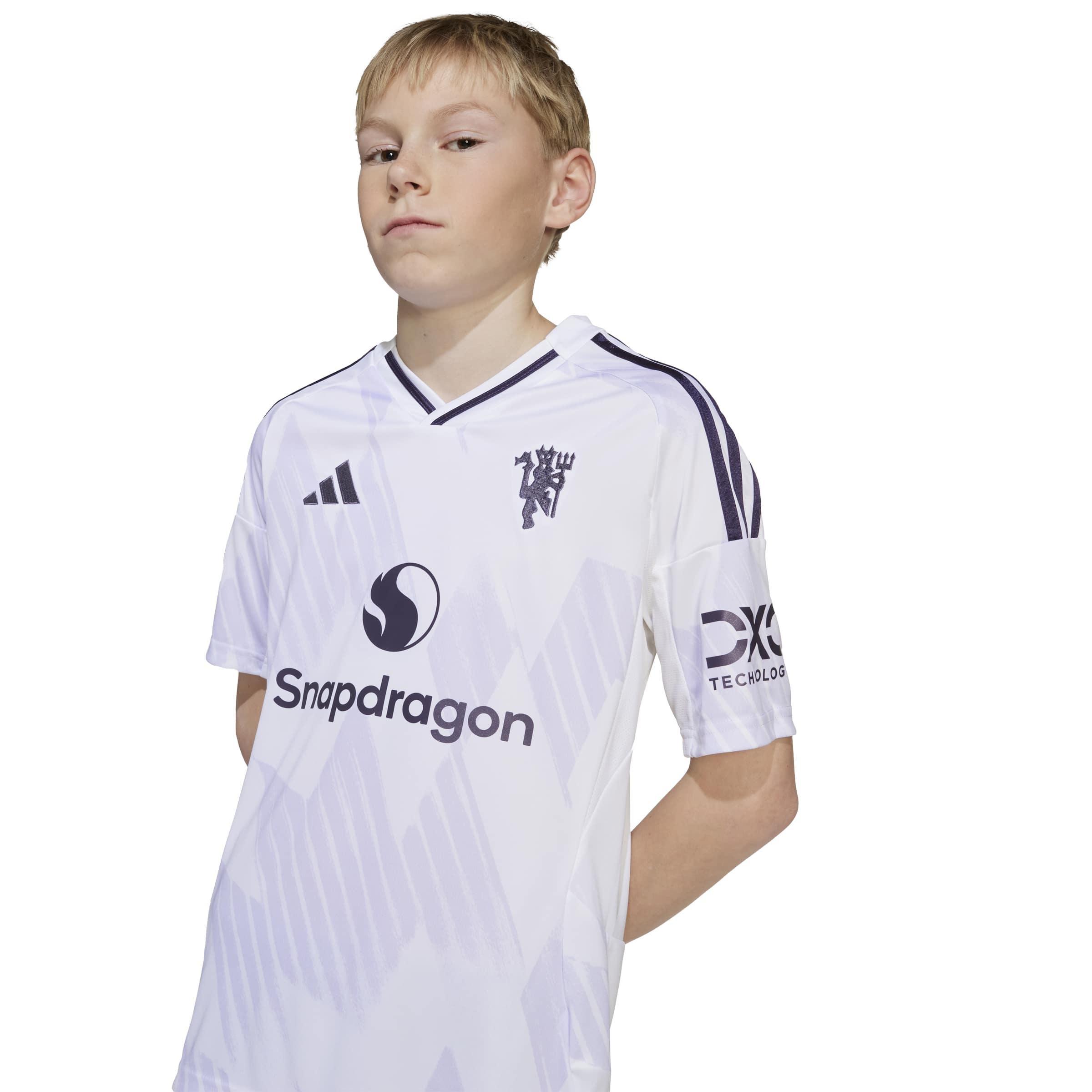 Kids Unisex Manchester United 25/26 Away Jersey, White, A701_ONE, large image number 5