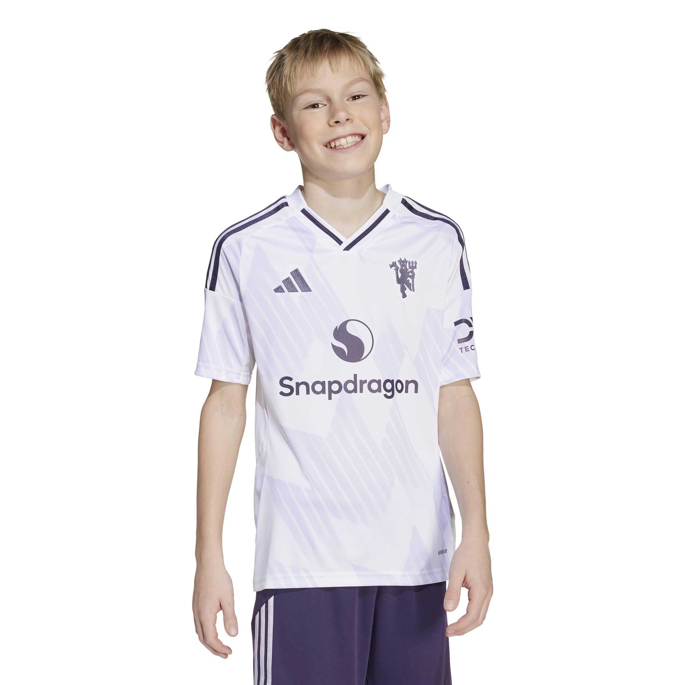 Kids Unisex Manchester United 25/26 Away Jersey, White, A701_ONE, large image number 7