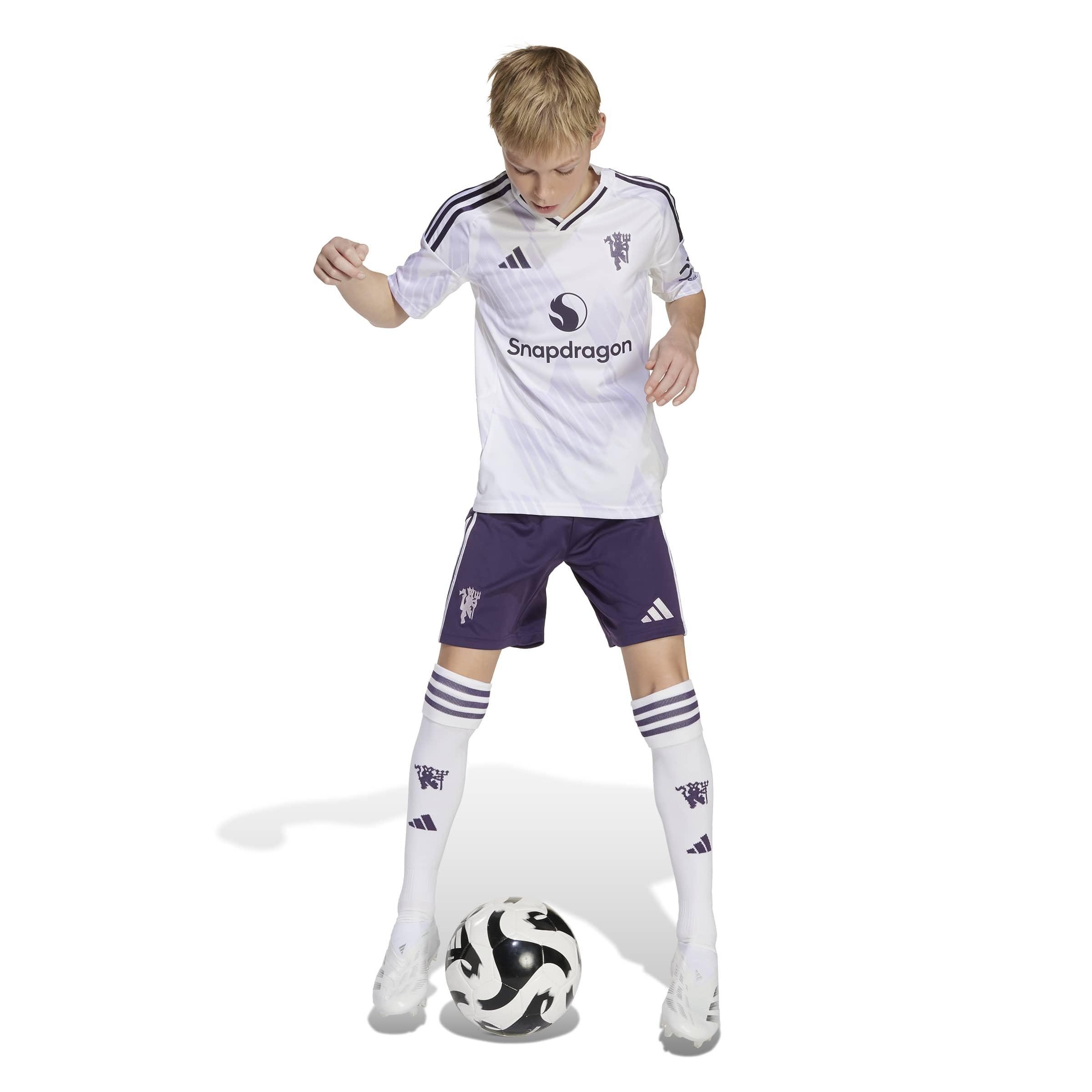 Kids Unisex Manchester United 25/26 Away Jersey, White, A701_ONE, large image number 8