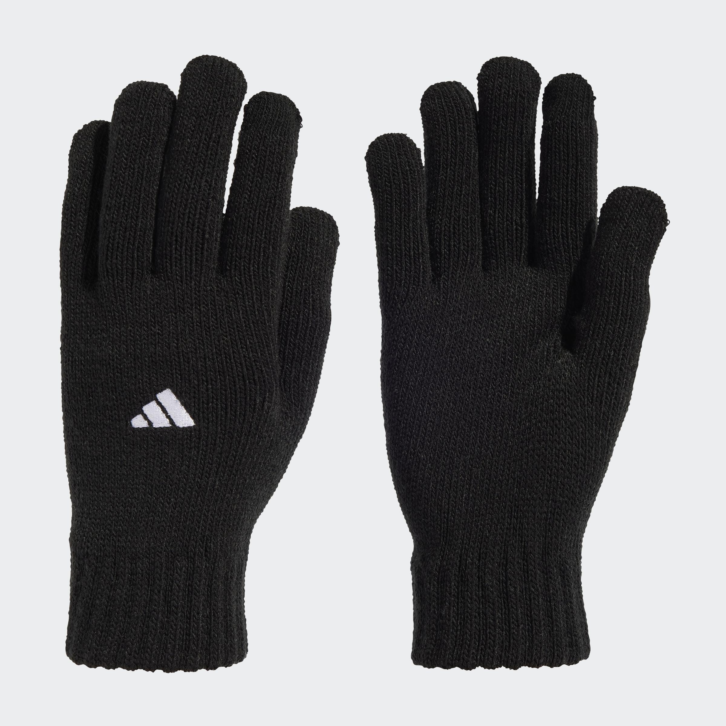 Unisex Small Logo Gloves, Black, A701_ONE, medium