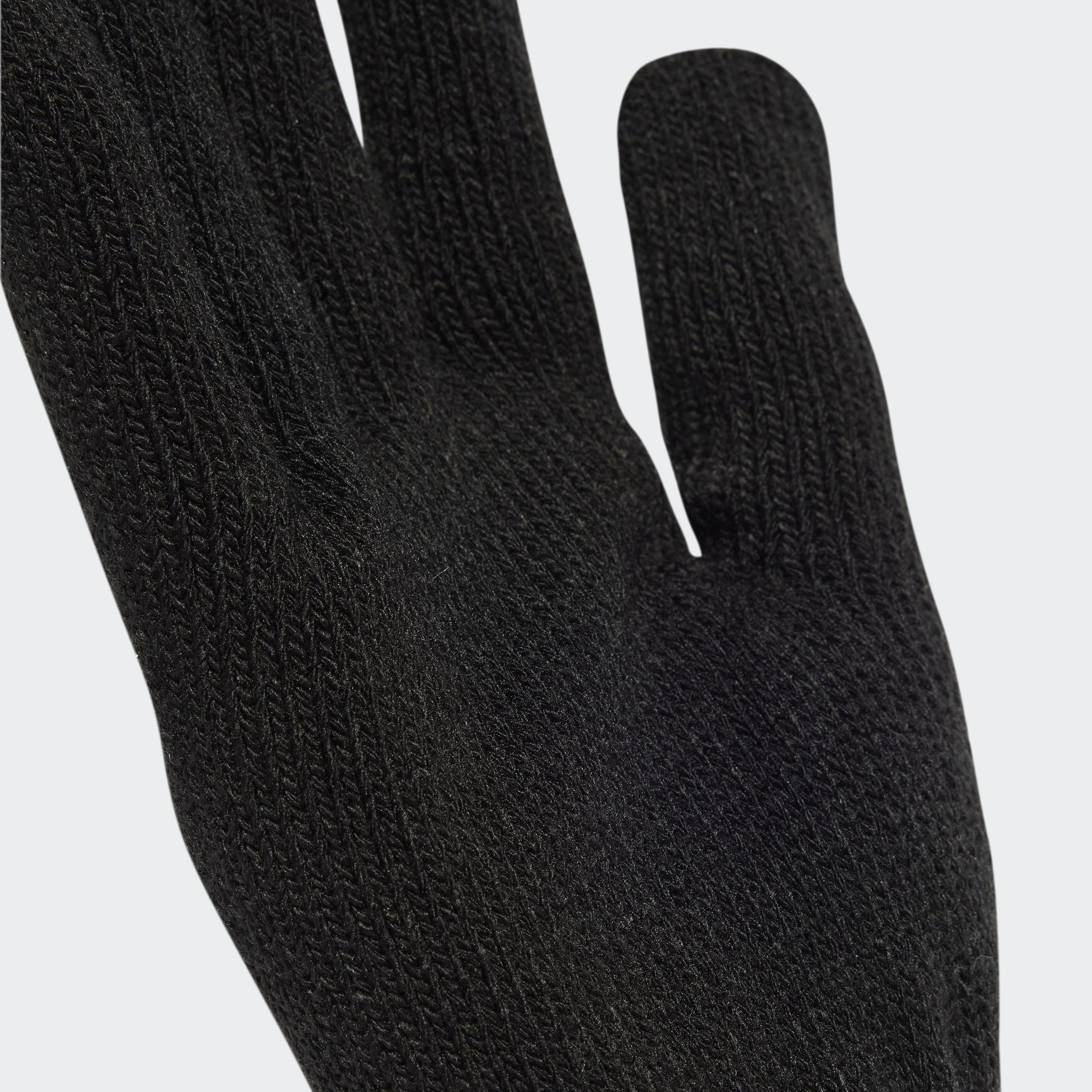 Unisex Small Logo Gloves, Black, A701_ONE, medium