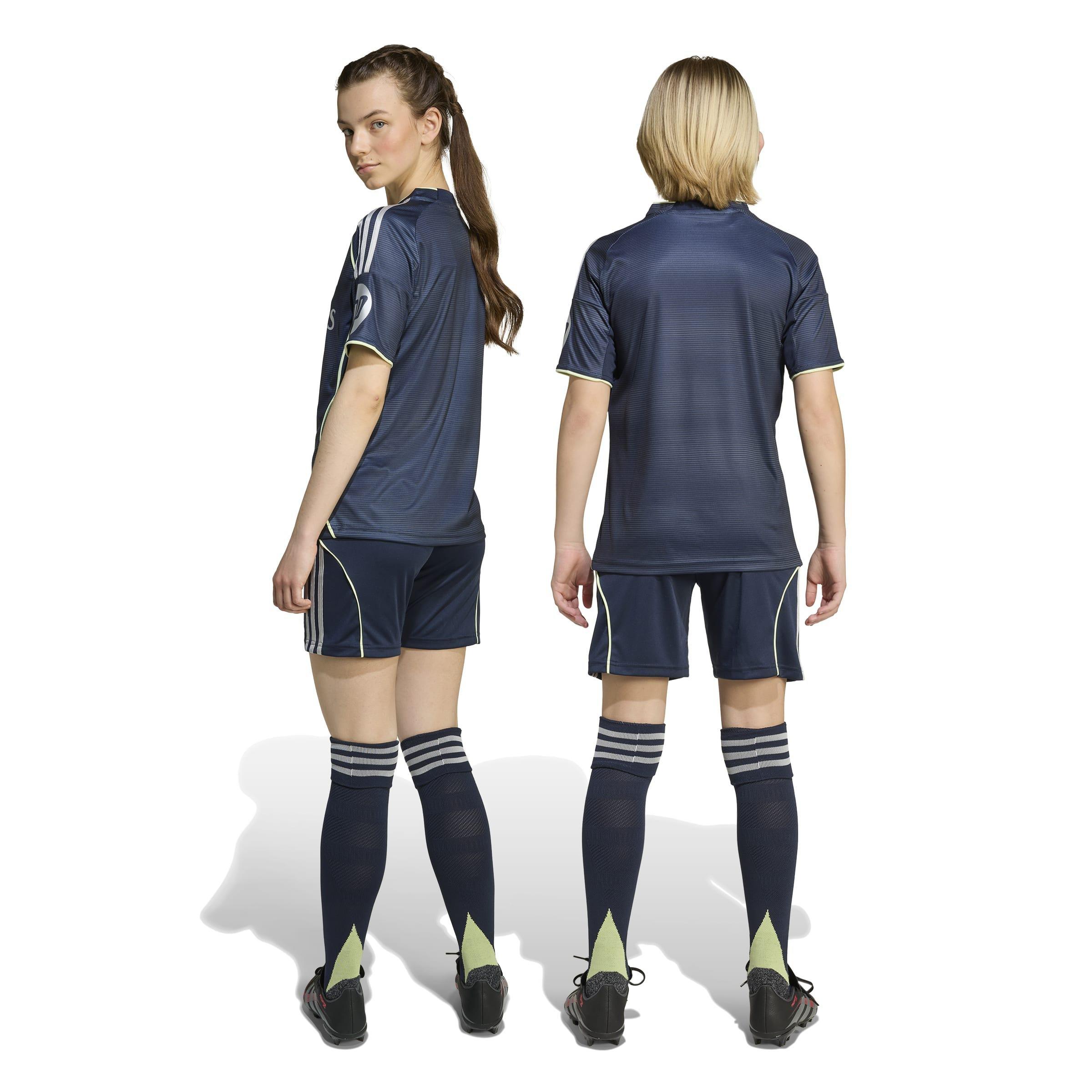 Kids Unisex Real Madrid 25/26 Away Shorts, Blue, , large image number 1