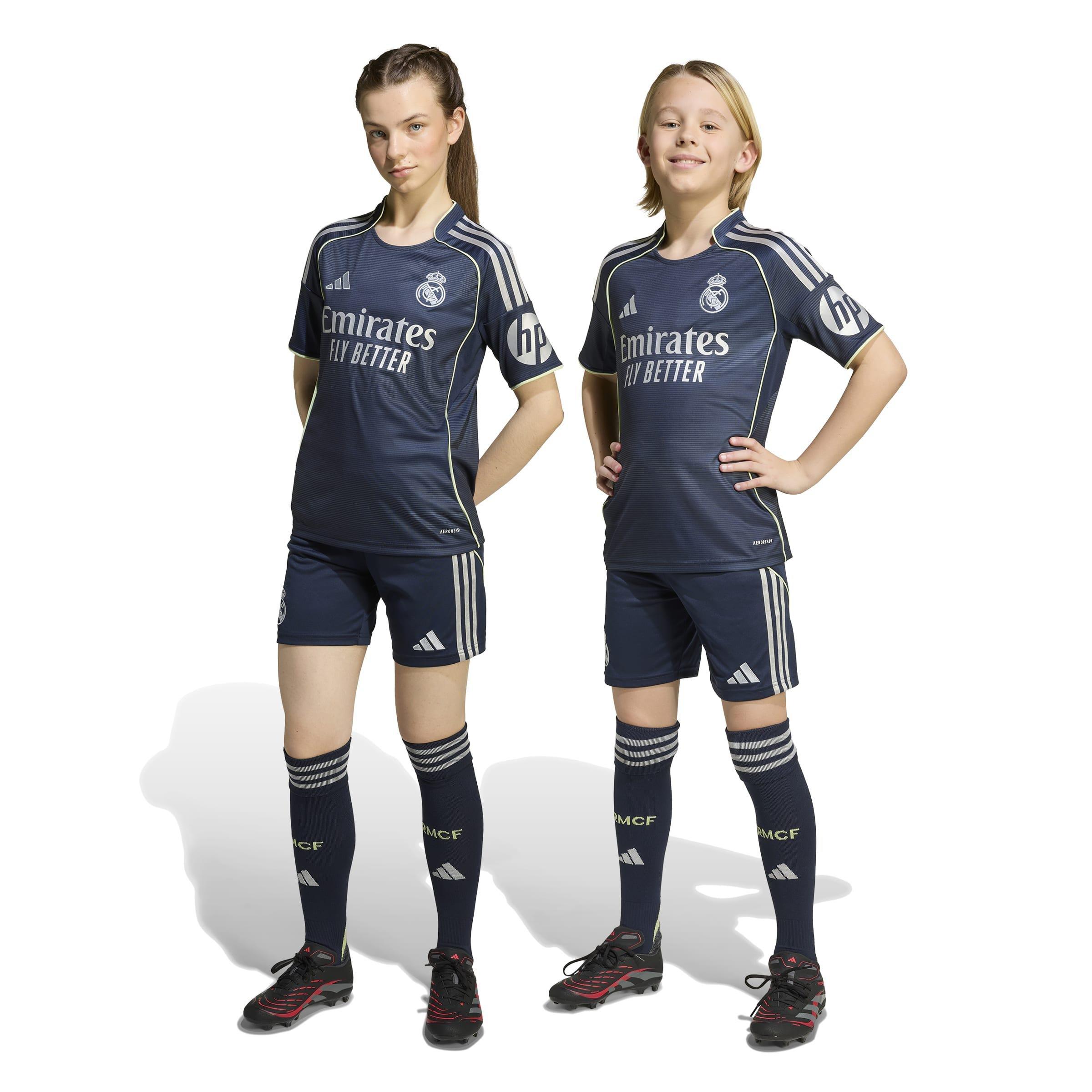 Kids Unisex Real Madrid 25/26 Away Shorts, Blue, , large image number 5