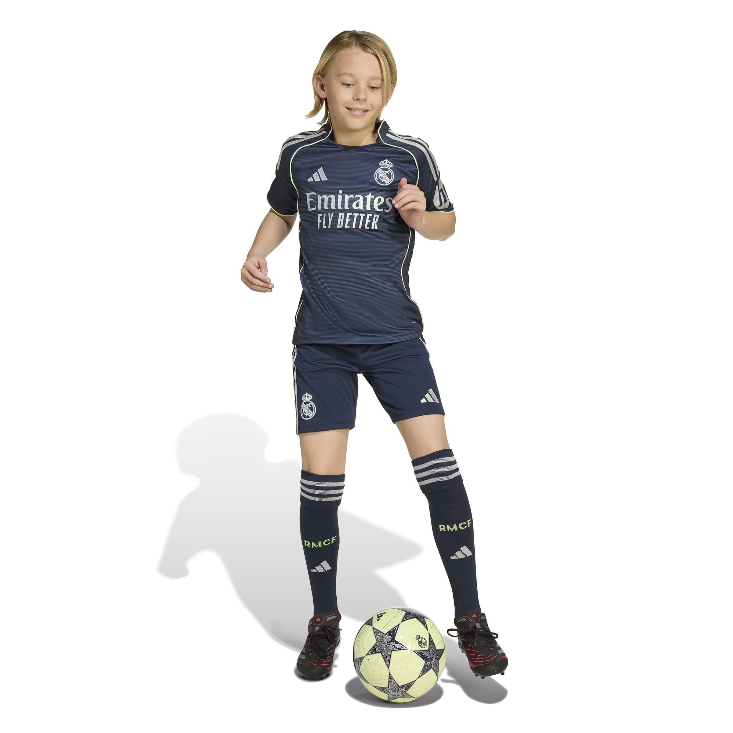 Kids Unisex Real Madrid 25/26 Away Shorts, Blue, , large image number 6