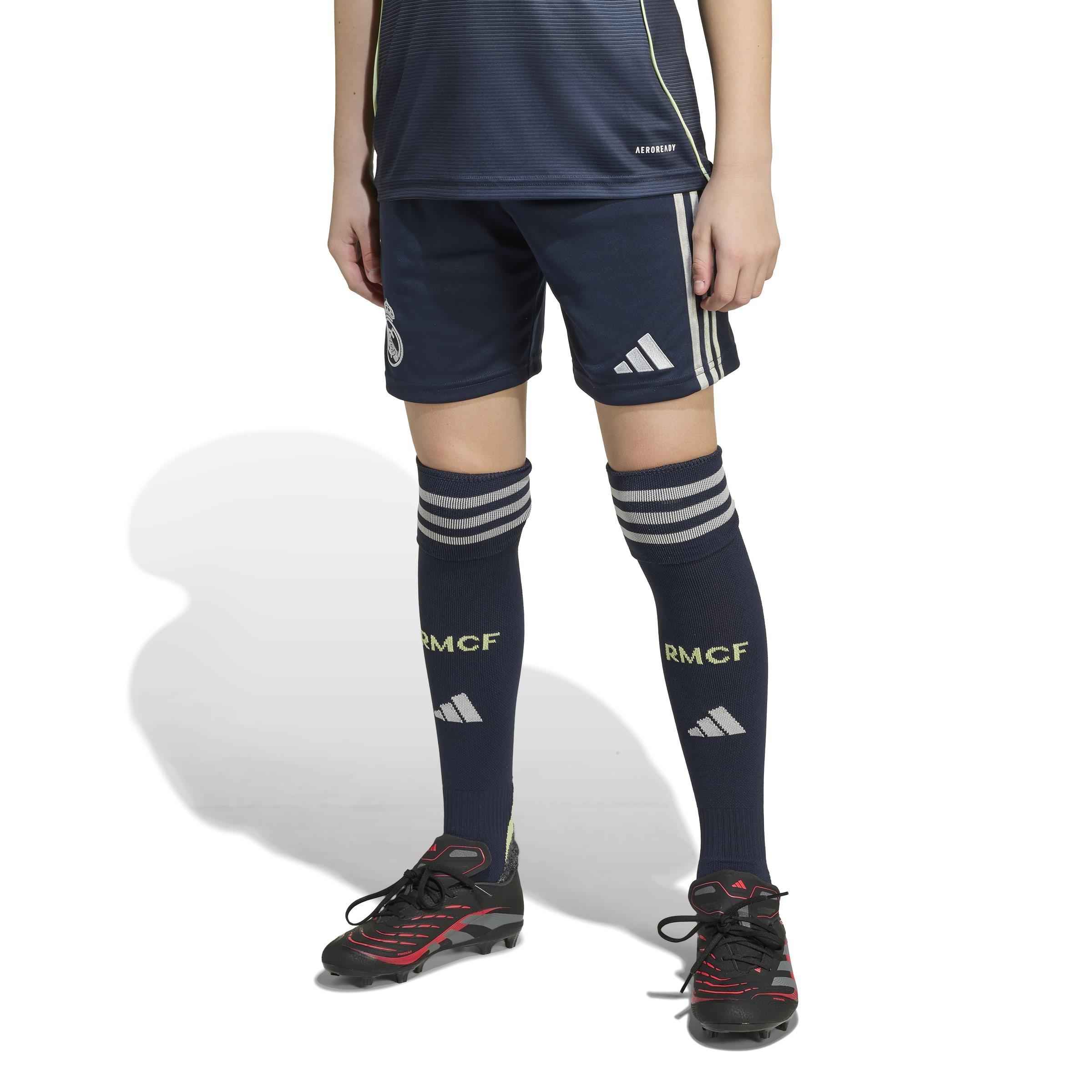 Kids Unisex Real Madrid 25/26 Away Shorts, Blue, , large image number 7