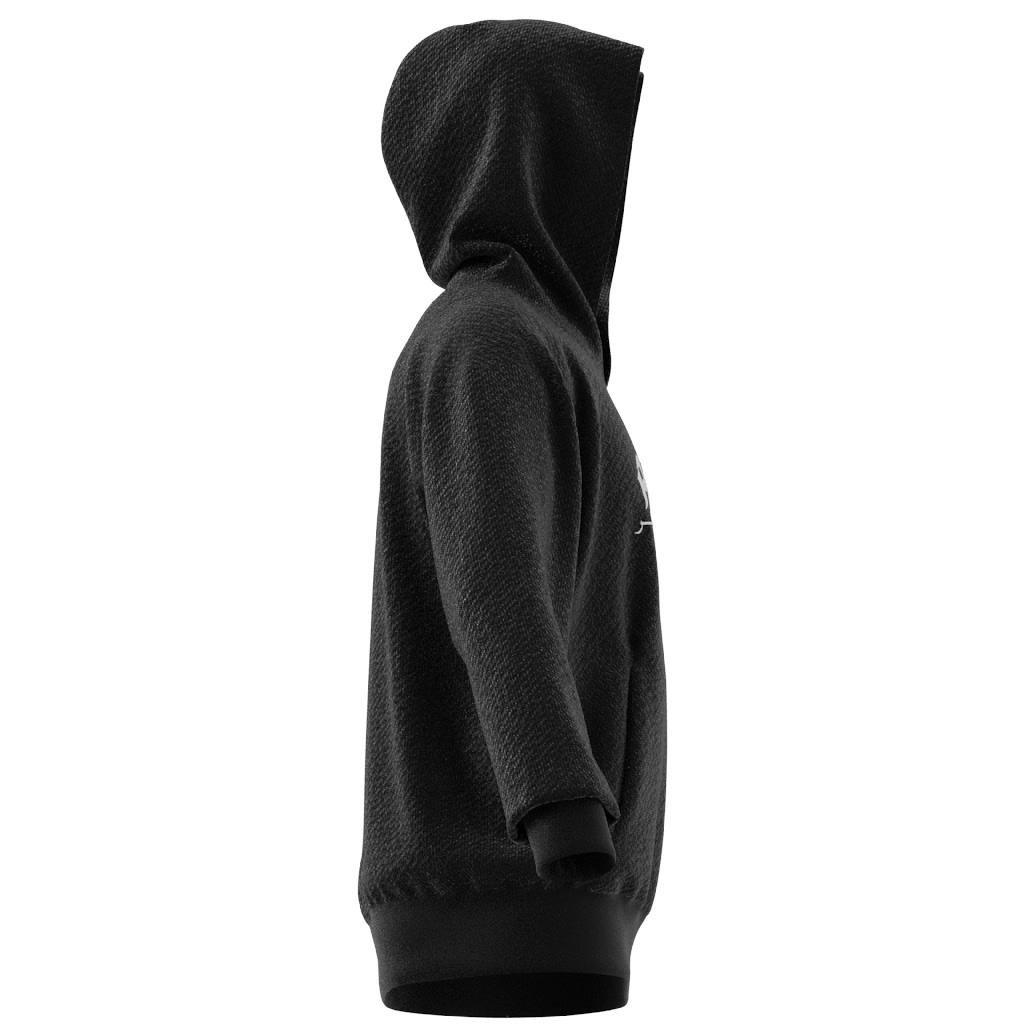 Bloom Sky Print French Terry Hoodie, Black, A701_ONE, large image number 9