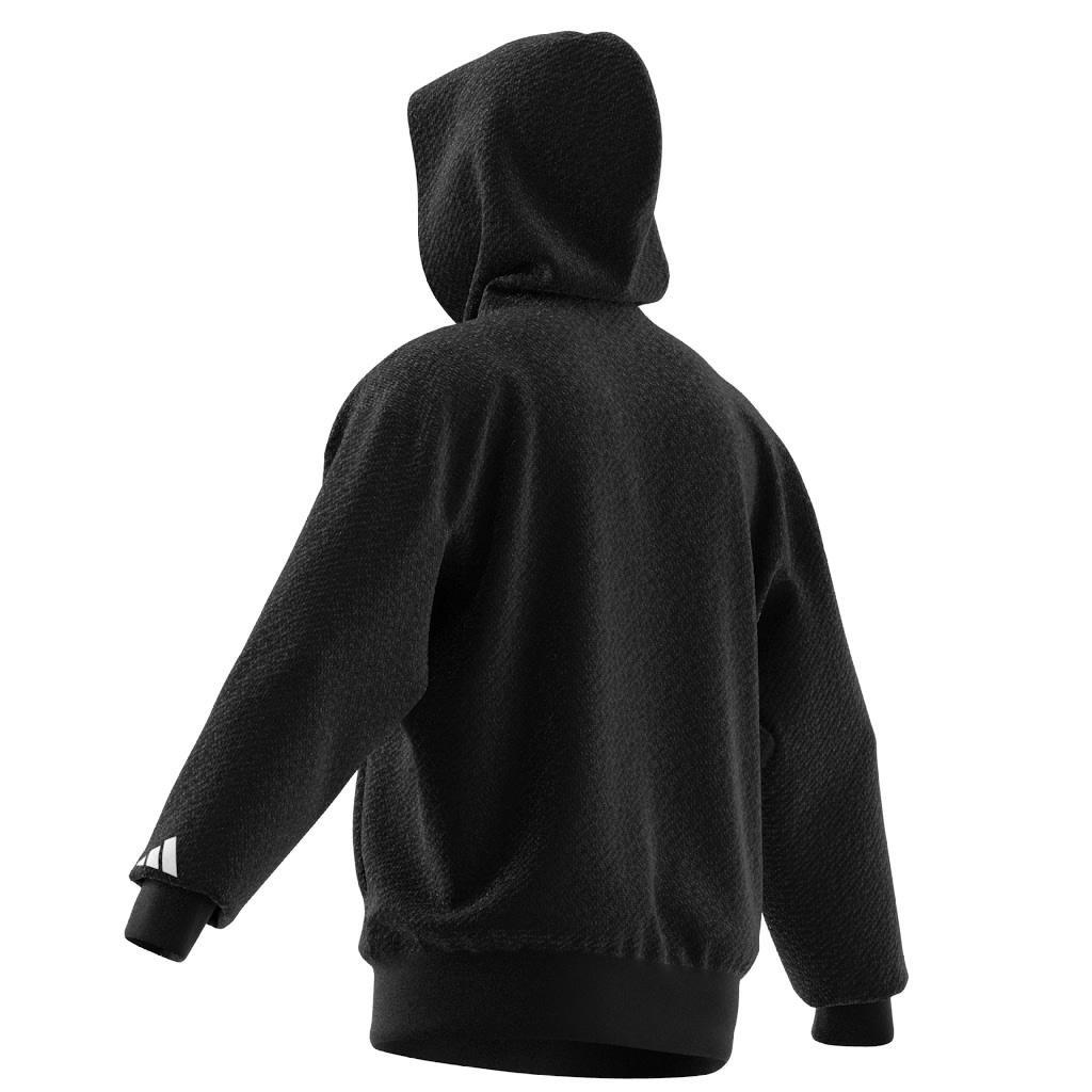 Bloom Sky Print French Terry Hoodie, Black, A701_ONE, large image number 11