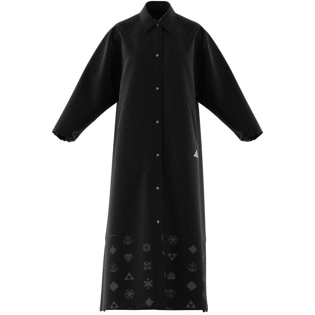 Bloom Sky Print Woven Extra Long Cover-Up, Black, A701_ONE, large image number 8