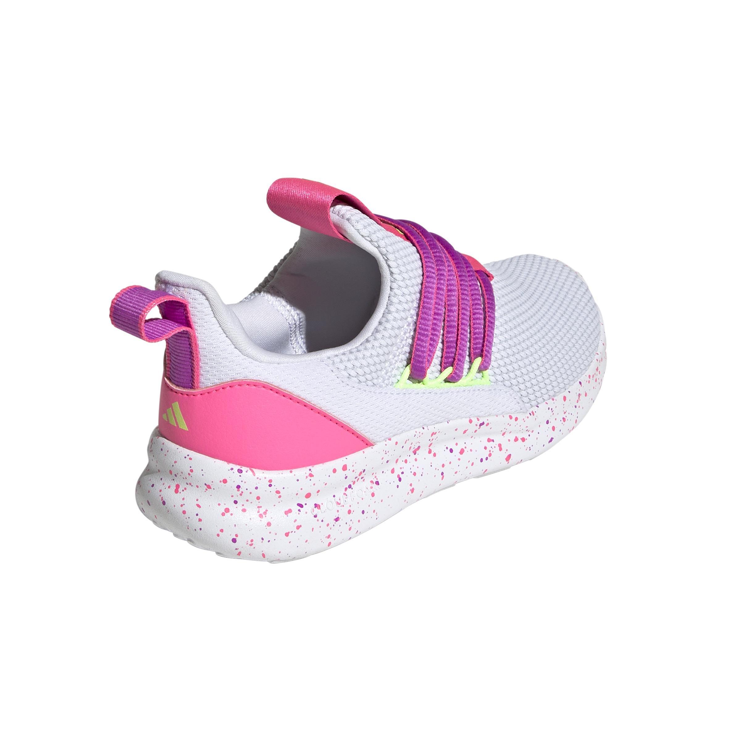 Unisex Kids Lite Racer Adapt 7.0 Shoes, White, , large image number 3
