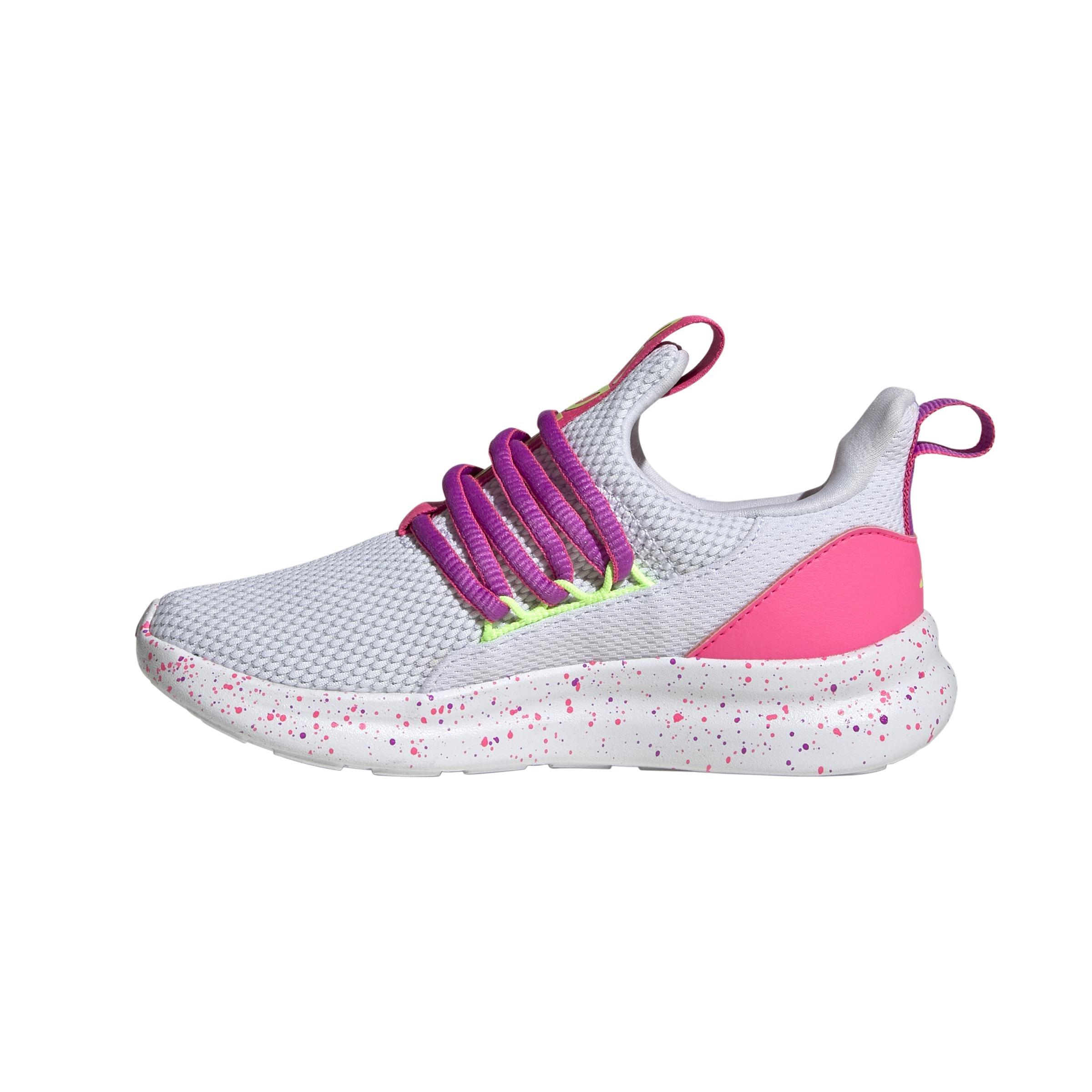 Unisex Kids Lite Racer Adapt 7.0 Shoes, White, , large image number 6